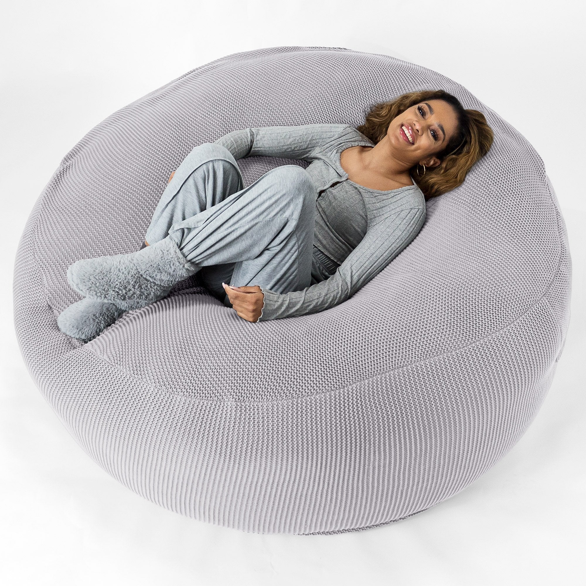 Mega-Mammoth Sofa Sitzsack XXL Ersatz Bezug - Ellos Grobgestrickt - Image 3