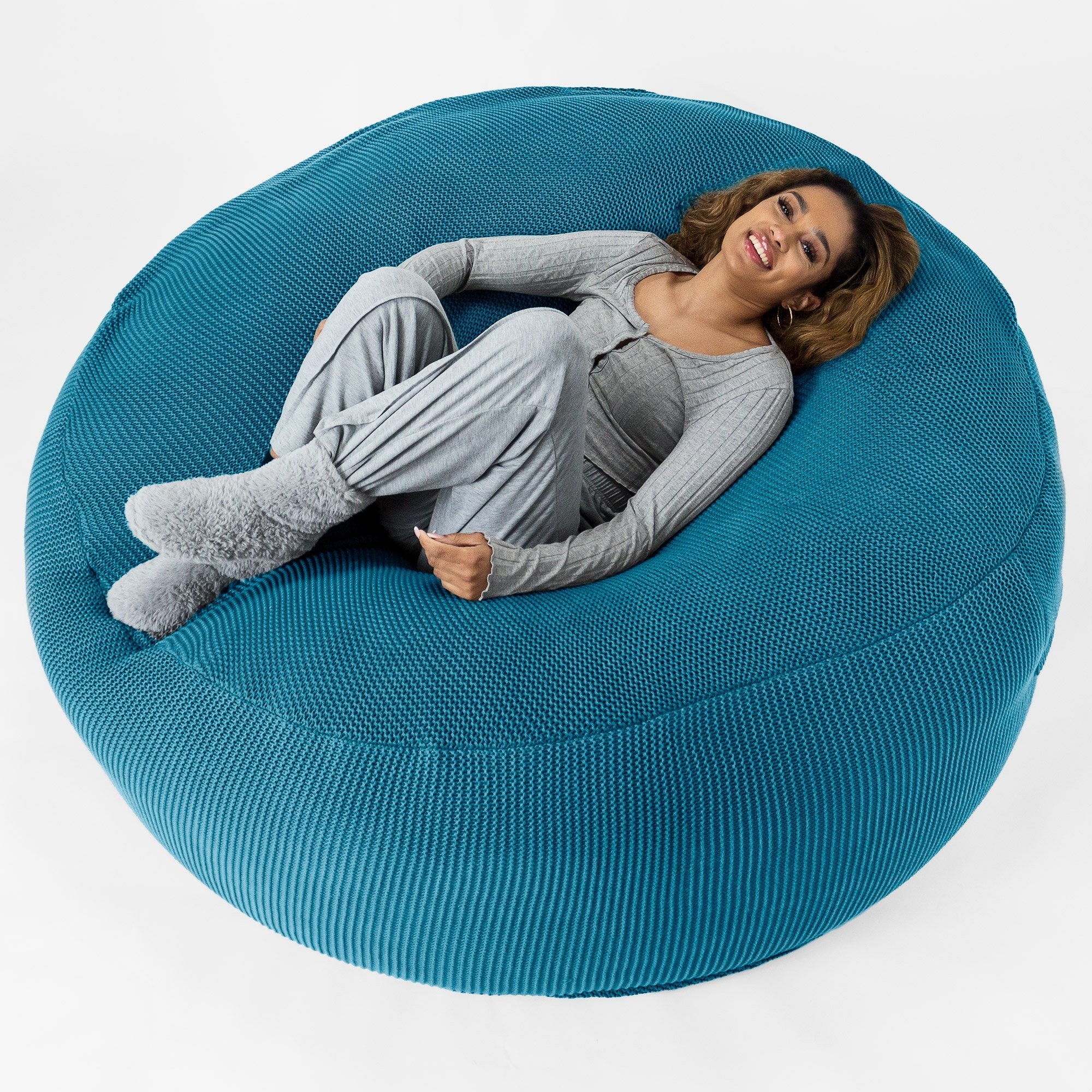 Mega-Mammoth Sofa Sitzsack XXL Ersatz Bezug - Ellos Grobgestrickt - Image 5