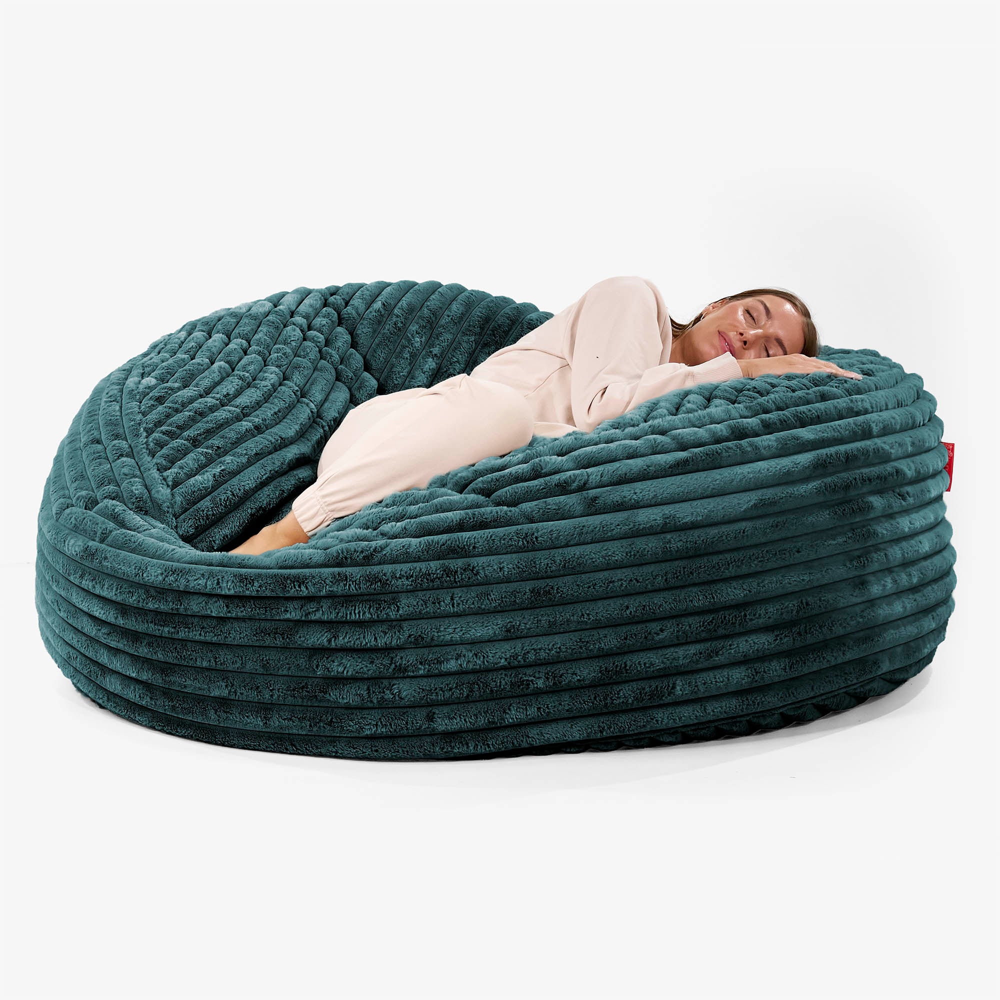 Mega-Mammoth Sofa Sitzsack XXL - Ultra Plüsch Cord Blaugrün - Image 3