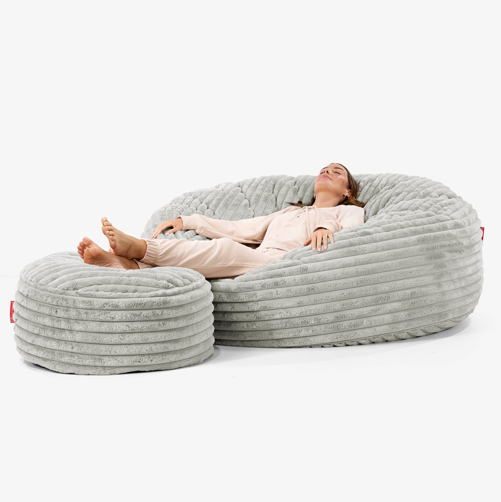 Mega-Mammoth Sofa Sitzsack XXL - Ultra Plüsch Cord Salbeigrün - Image 2