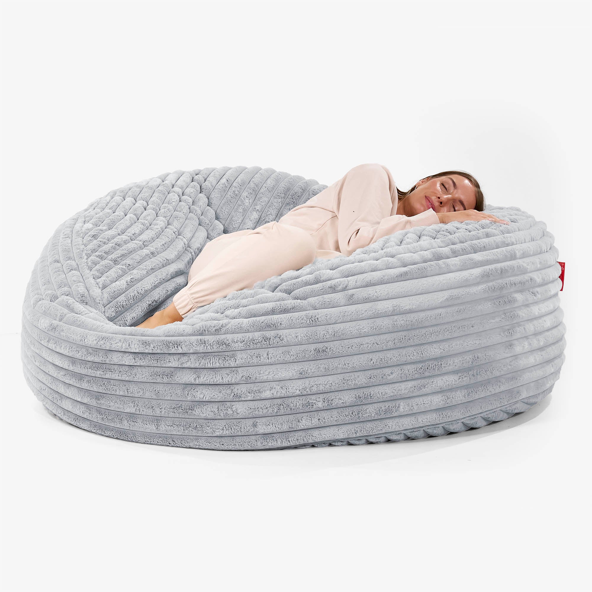 Mega-Mammoth Sofa Sitzsack XXL - Ultra Plüsch Cord Taubenblau - Image 3
