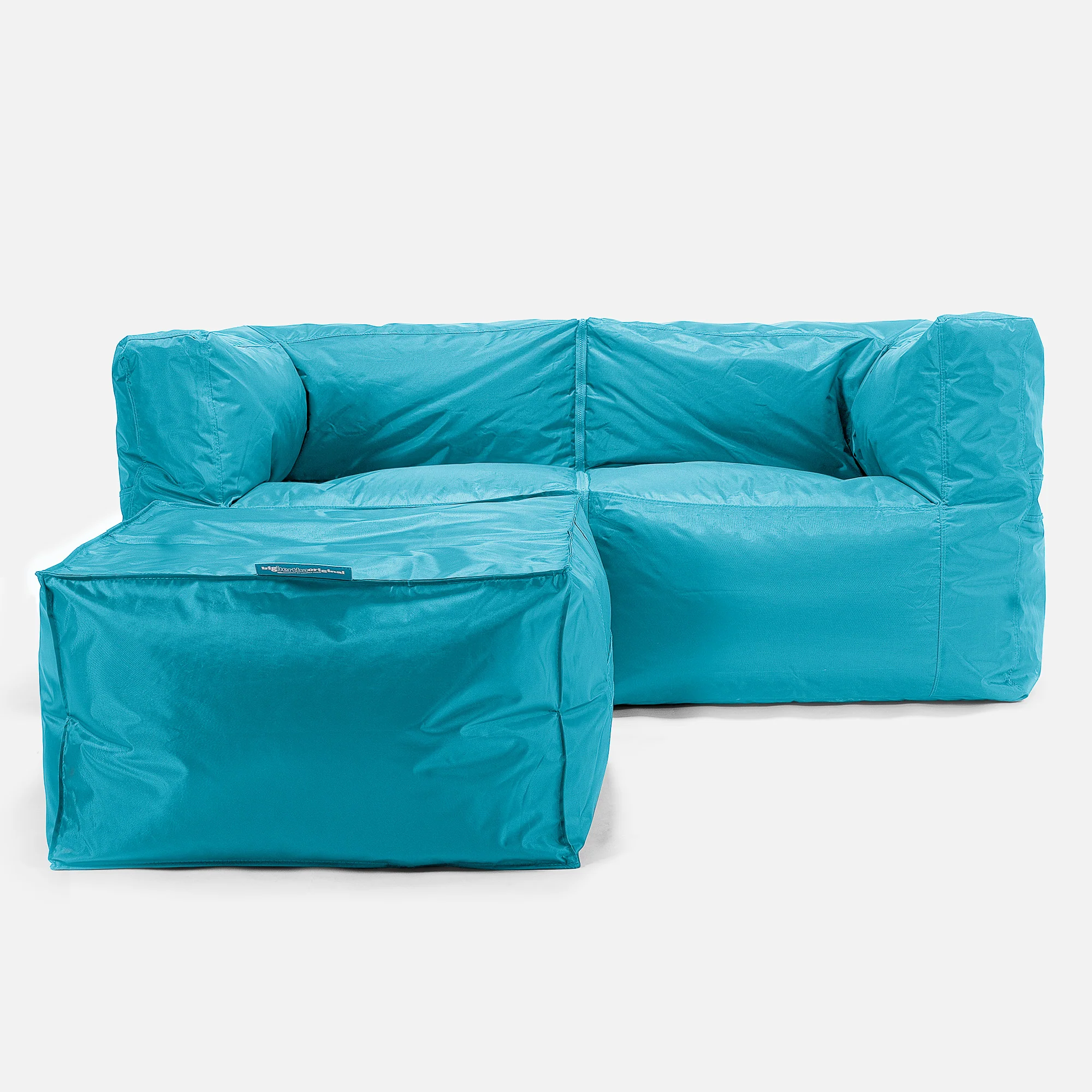 Modulare Sitzsacksofa 2 Stücke - SmartCanvas™ Aqua - Image 2