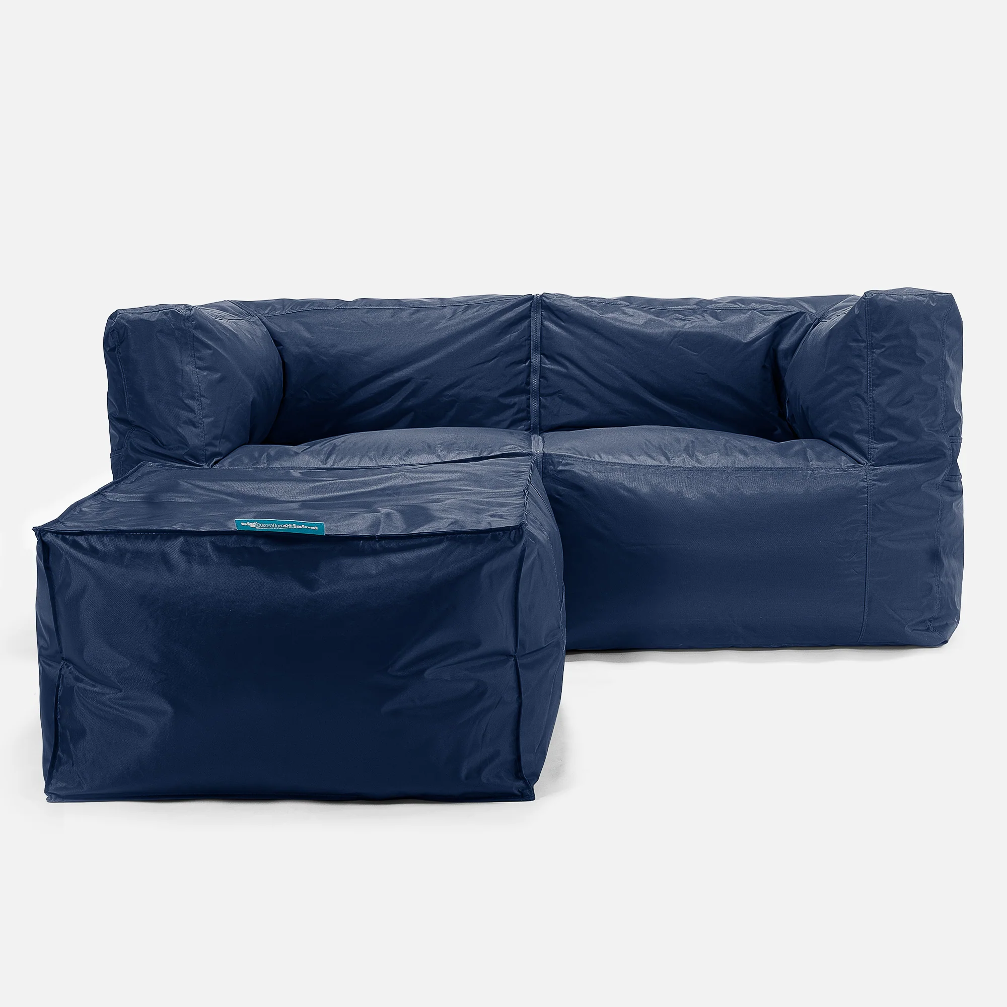 Modulare Sitzsacksofa 2 Stücke - SmartCanvas™ Marineblau - Image 2