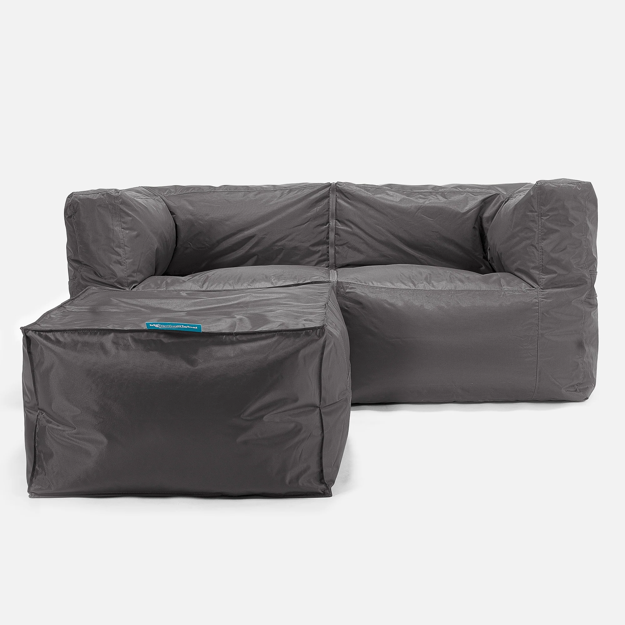 Modulare Sitzsacksofa 2 Stücke - SmartCanvas™ Schiefergrau - Image 2