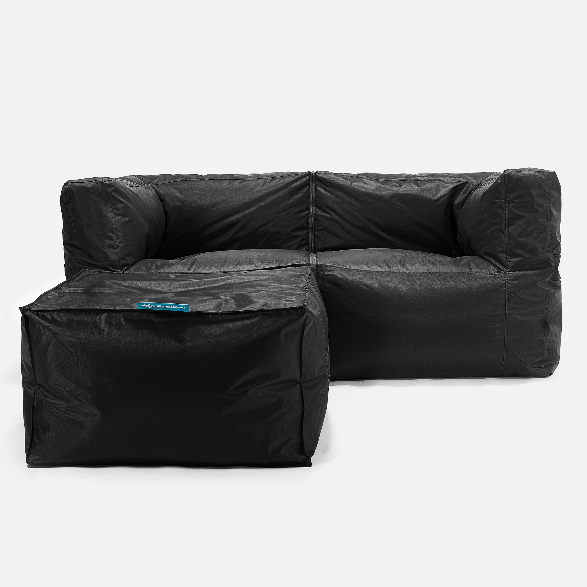 Modulare Sitzsacksofa 2 Stücke - SmartCanvas™ Schwarz - Image 2