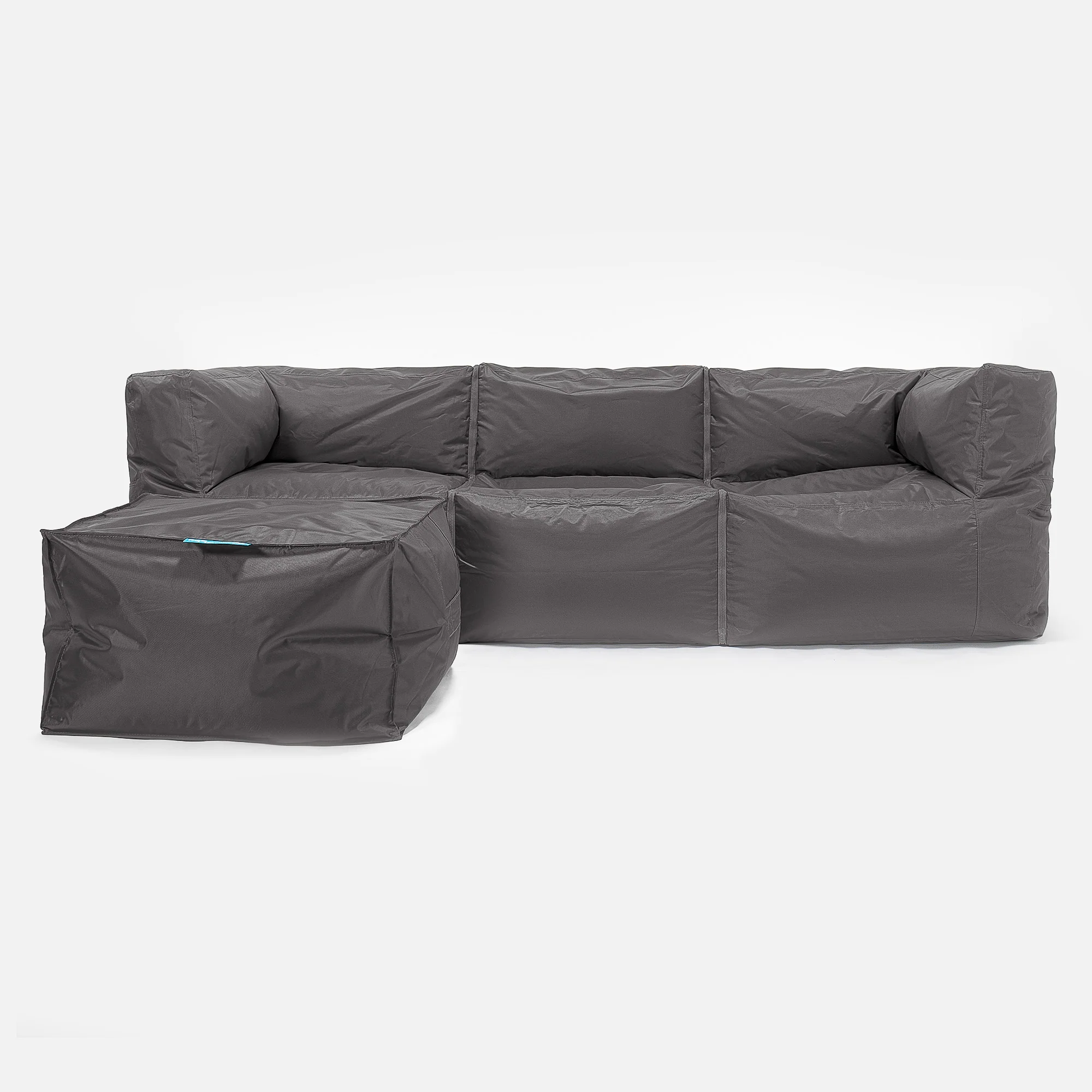 Modulare Sitzsacksofa 3 Stücke - SmartCanvas™ Schiefergrau - Image 2