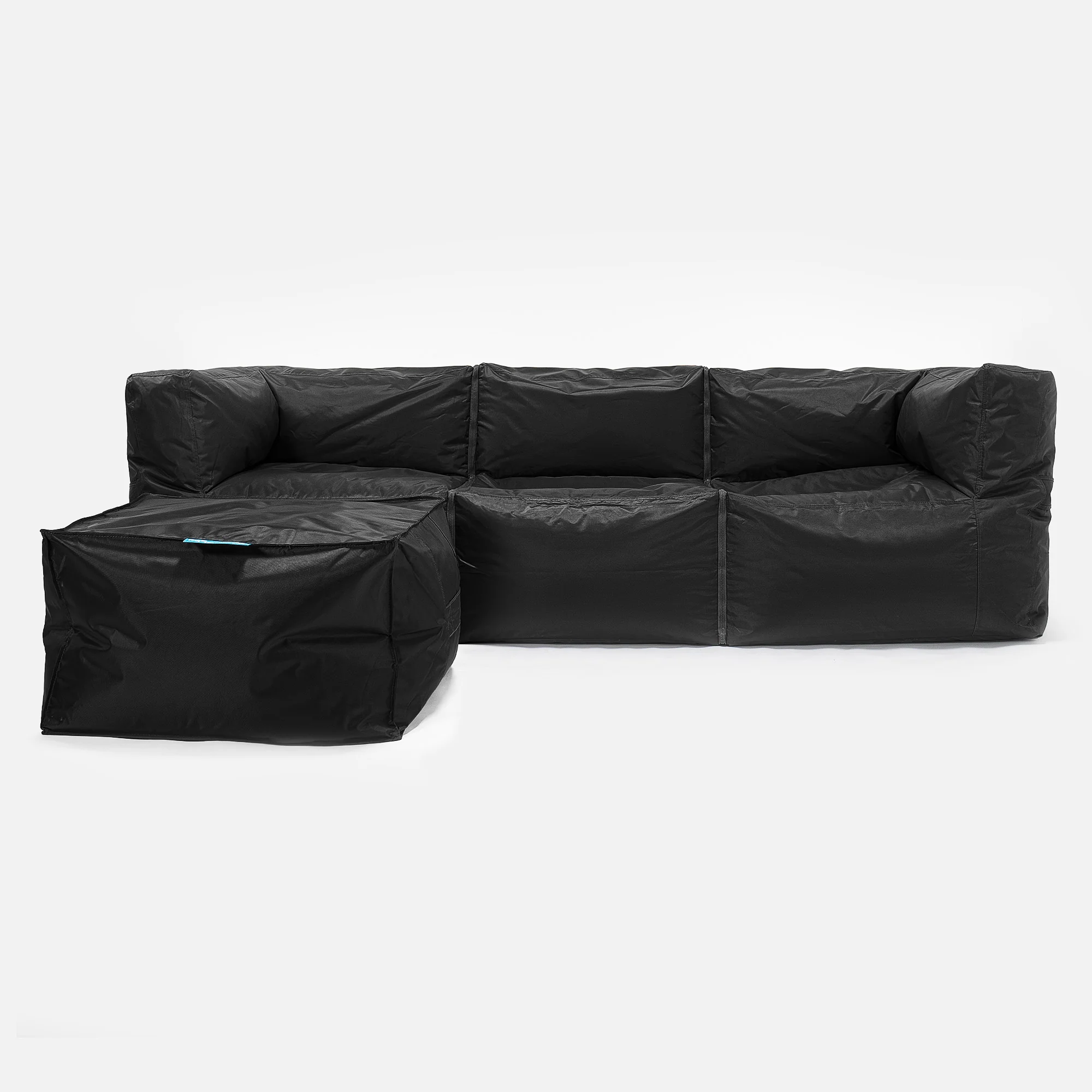 Modulare Sitzsacksofa 3 Stücke - SmartCanvas™ Schwarz - Image 2