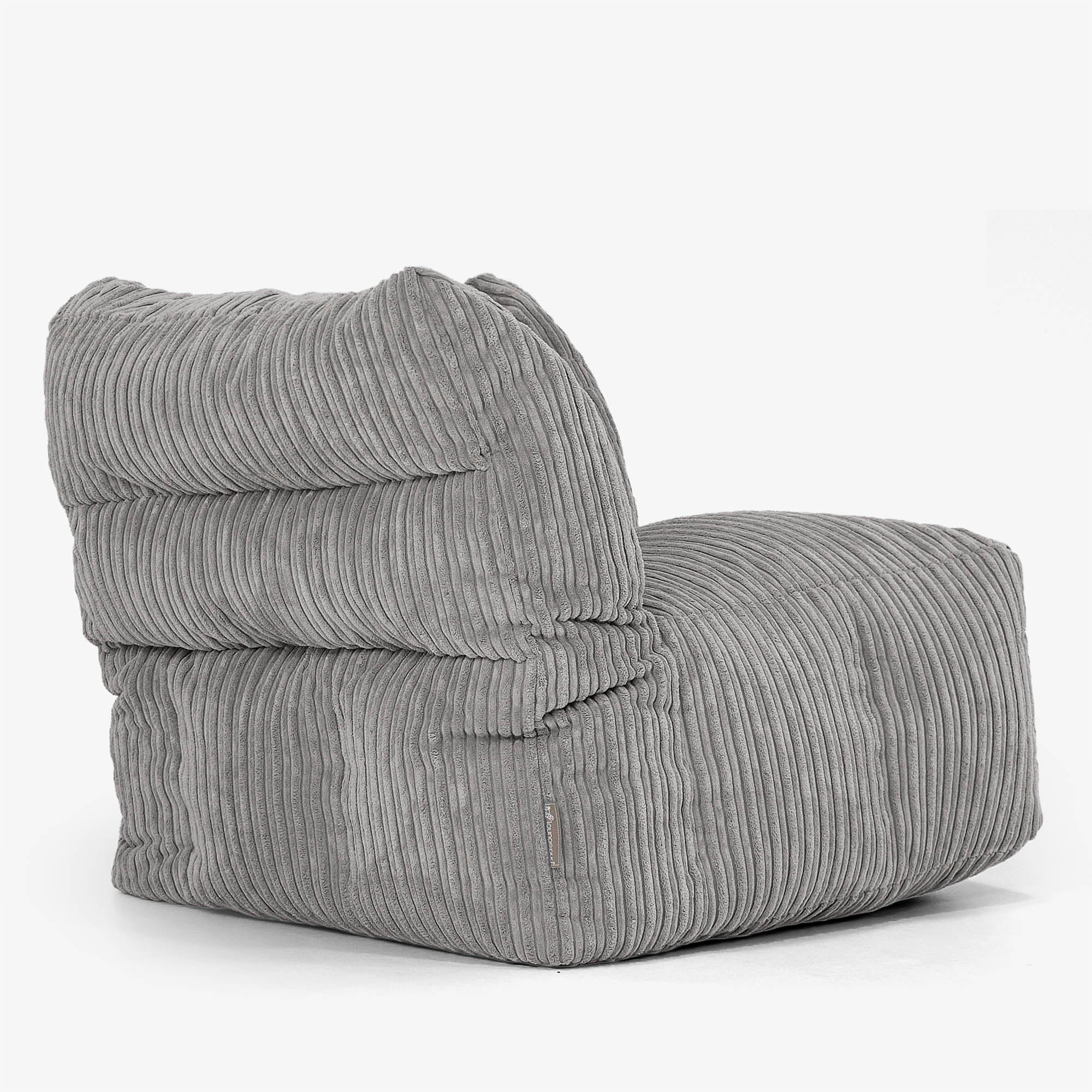 Modulares Sofa Sitzsack, Linkes Eckteil - Cord Graphitgrau - Image 3