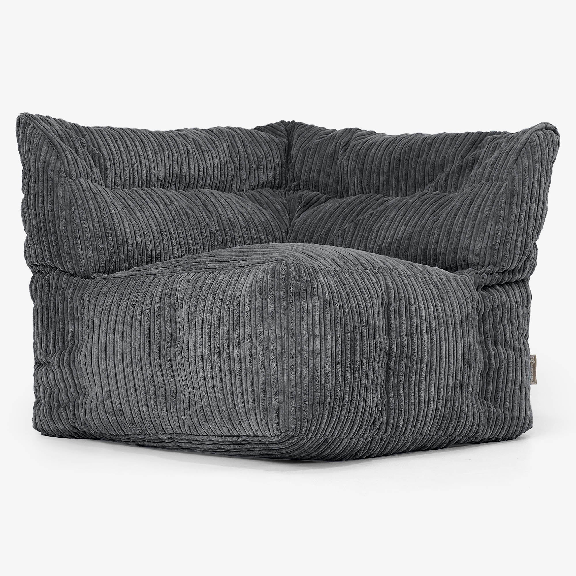 Modulares Sofa Sitzsack, Linkes Eckteil - Cord Schwarz - Image 2