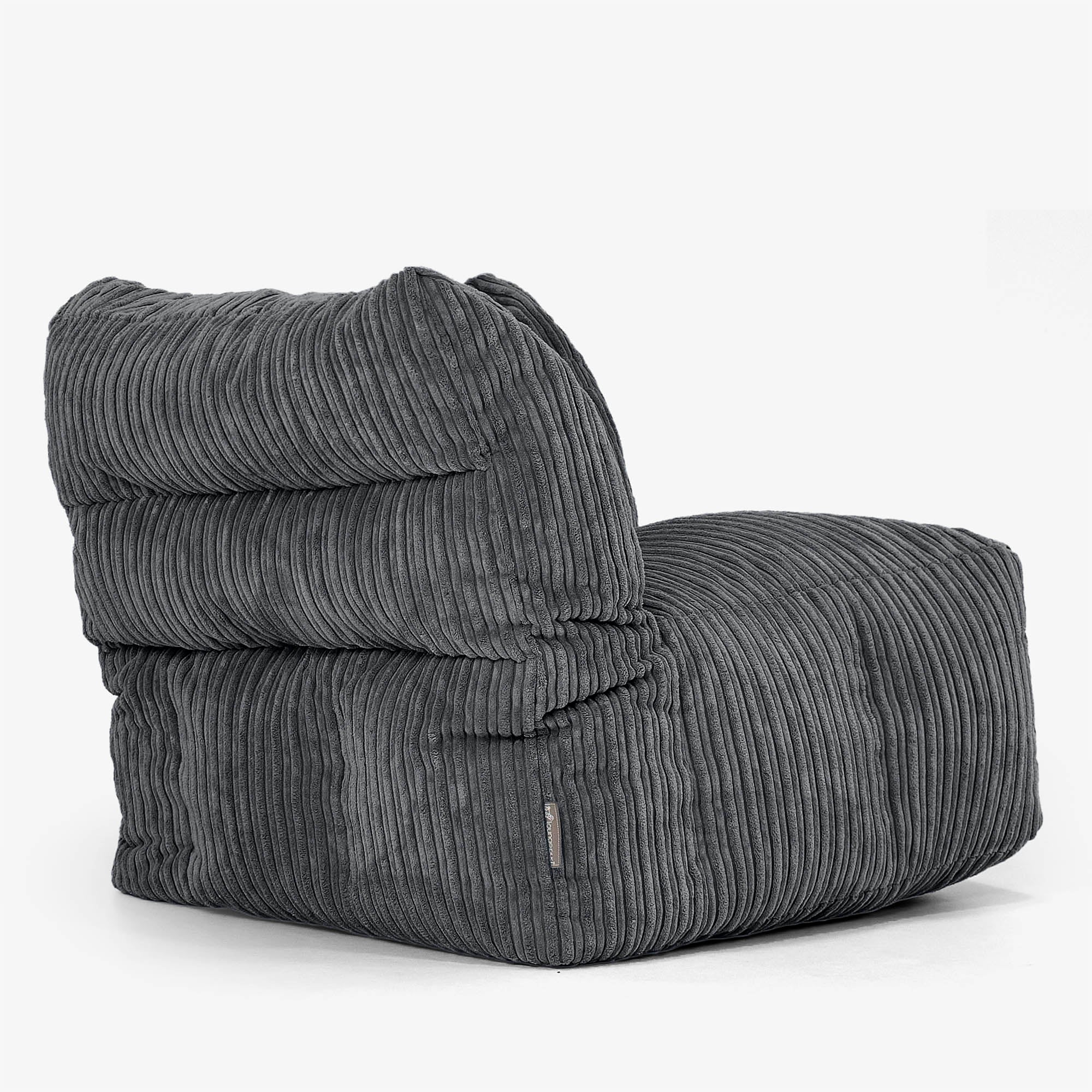 Modulares Sofa Sitzsack, Linkes Eckteil - Cord Schwarz - Image 3