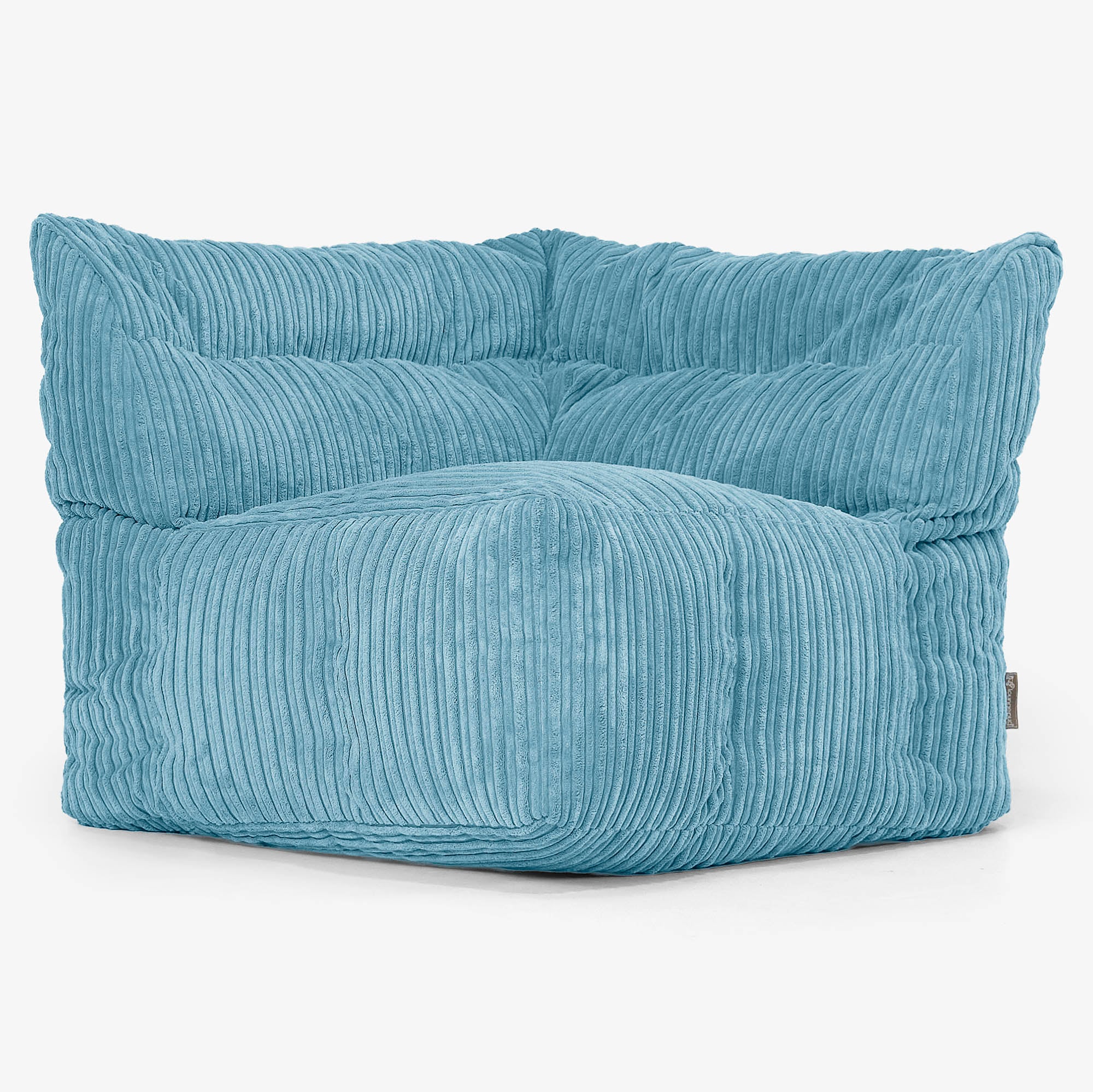 Modulares Sofa Sitzsack, Linkes Eckteil - Cord Türkis - Image 2