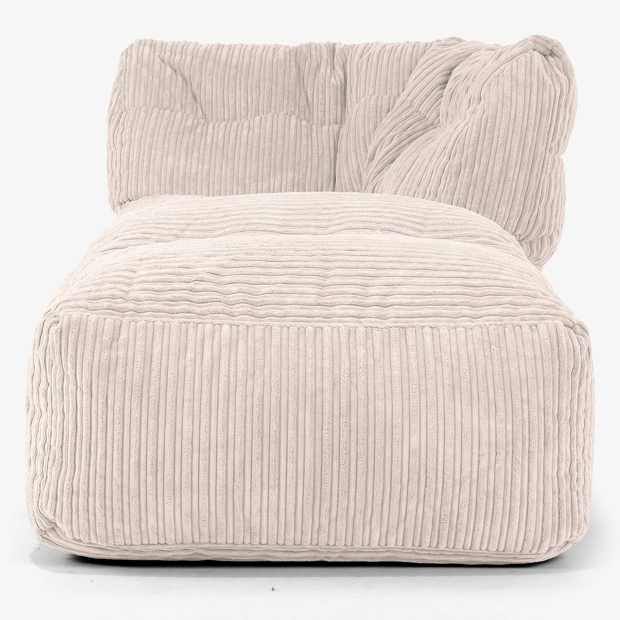 Modulares Sofa Sitzsack, Rechte Chaiselongue - Cord Elfenbein - Image 2