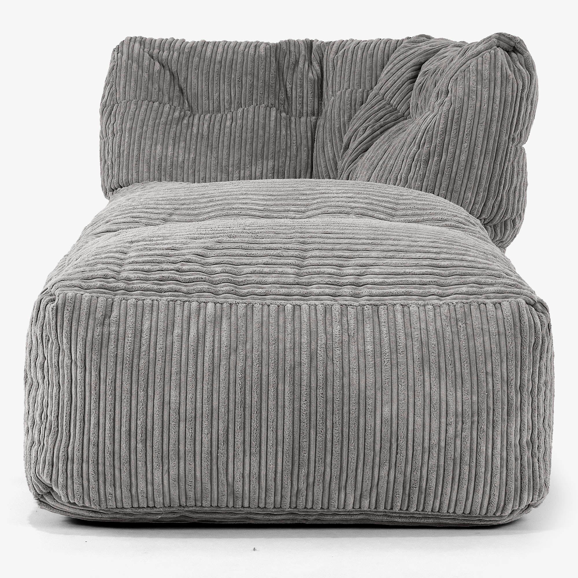 Modulares Sofa Sitzsack, Rechte Chaiselongue - Cord Graphitgrau - Image 2