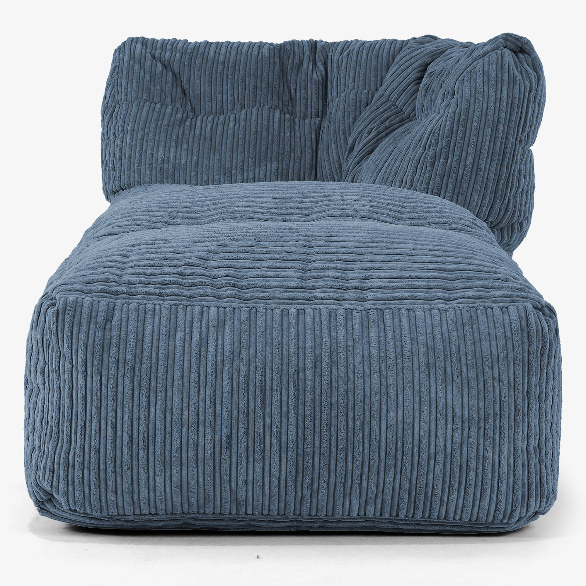 Modulares Sofa Sitzsack, Rechte Chaiselongue - Cord Marineblau - Image 2