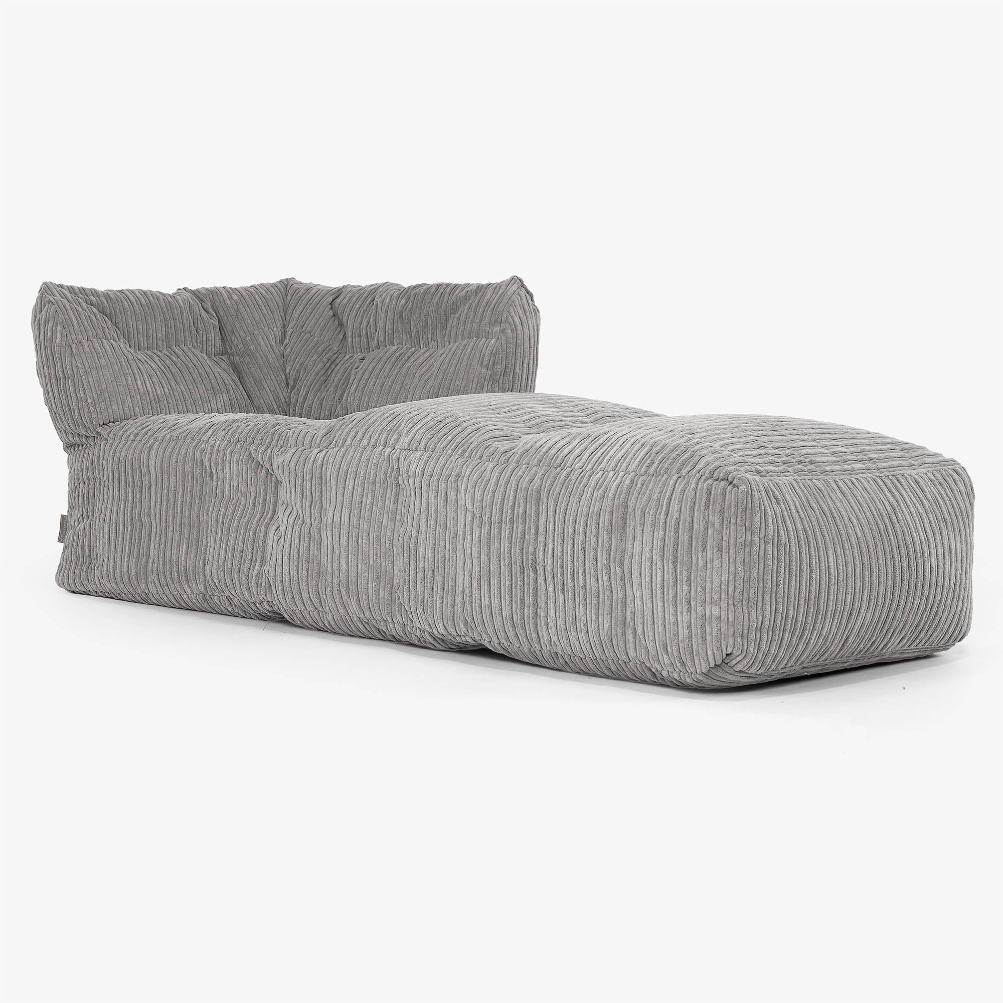 Modulares Sofa Sitzsack, Rechte Chaiselongue Ersatz Bezug - Cord - Image 5