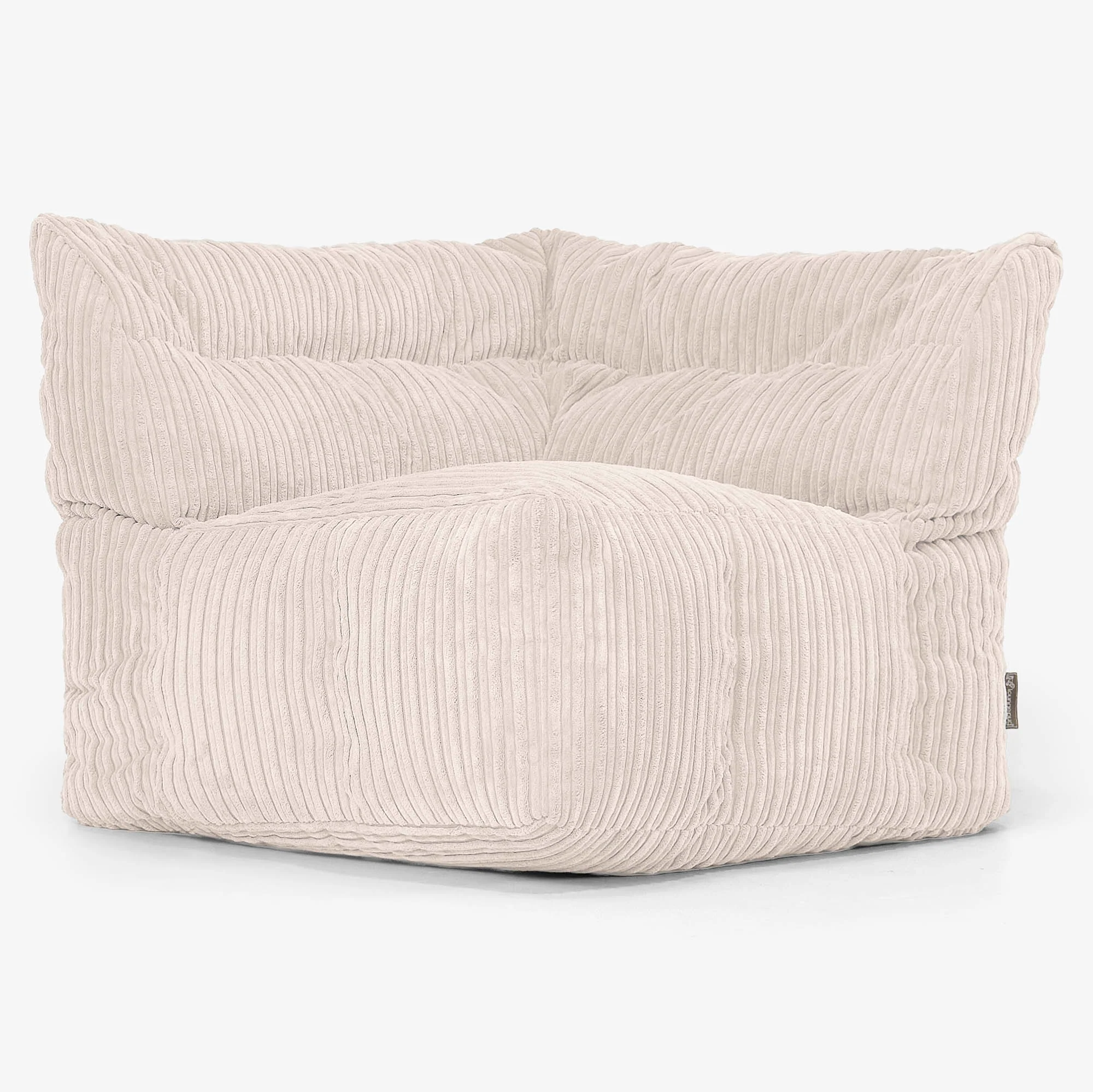 Modulares Sofa Sitzsack, Rechtes Eckteil - Cord Elfenbein - Image 2