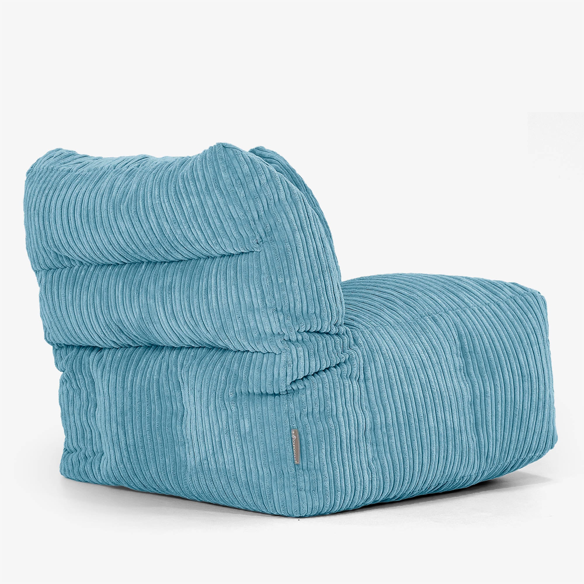 Modulares Sofa Sitzsack, Rechtes Eckteil - Cord Türkis - Image 3