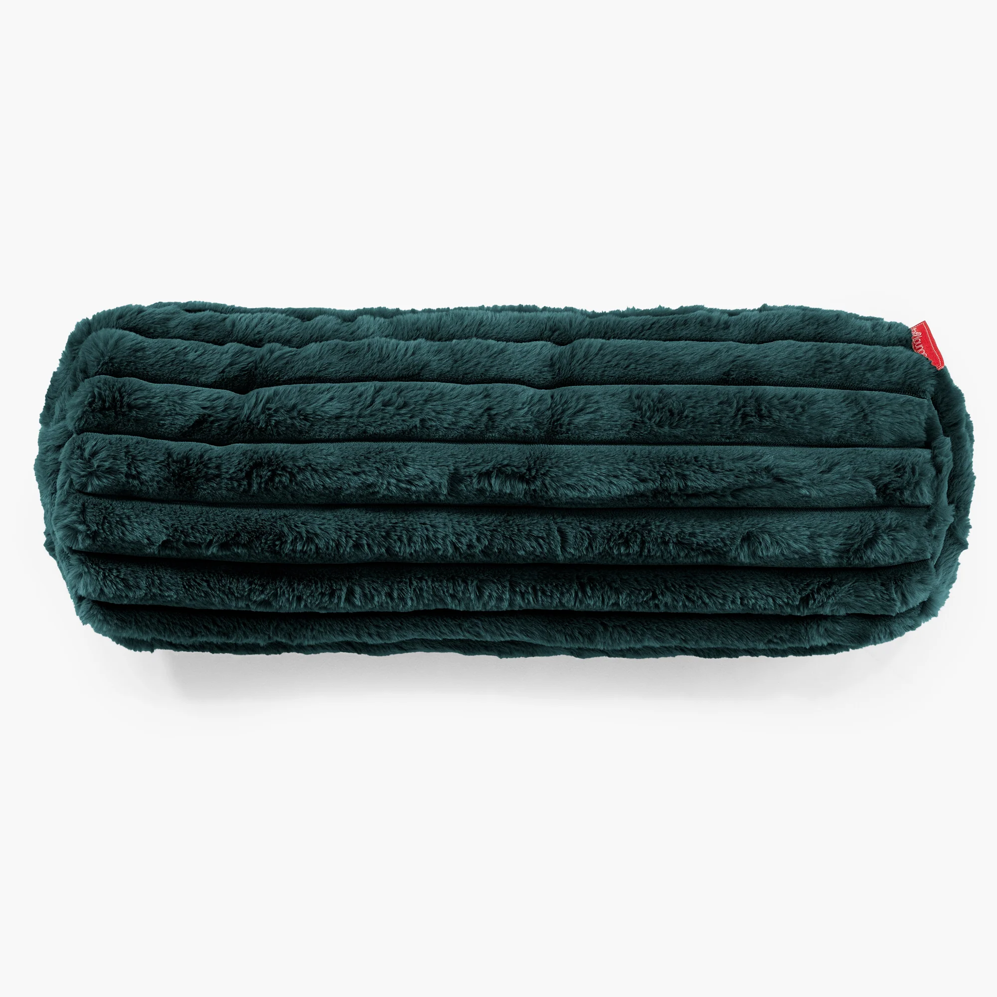 Nackenrolle Dekokissen / Sofa Kissenbezug 20 x 55cm - Ultra Plüsch Cord Blaugrün - Image 2