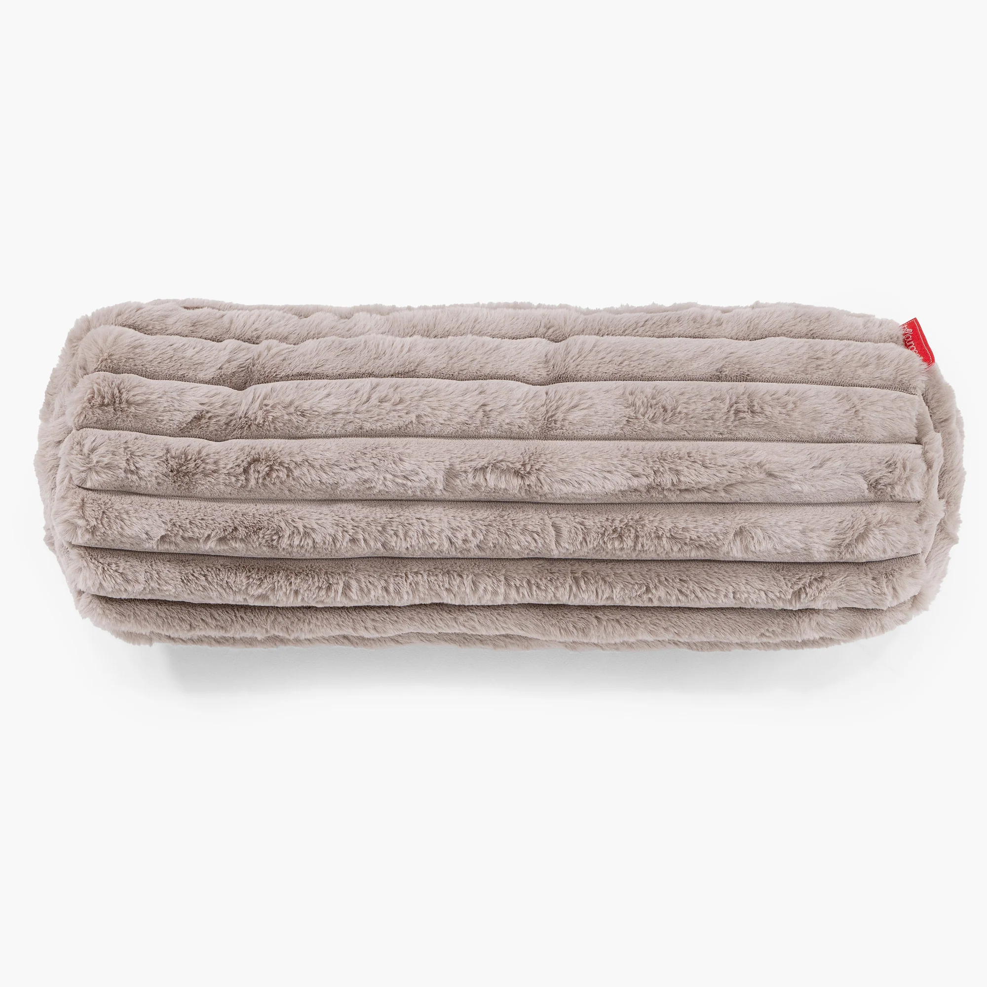 Nackenrolle Dekokissen / Sofa Kissenbezug 20 x 55cm - Ultra Plüsch Cord Nerzfarben - Image 2