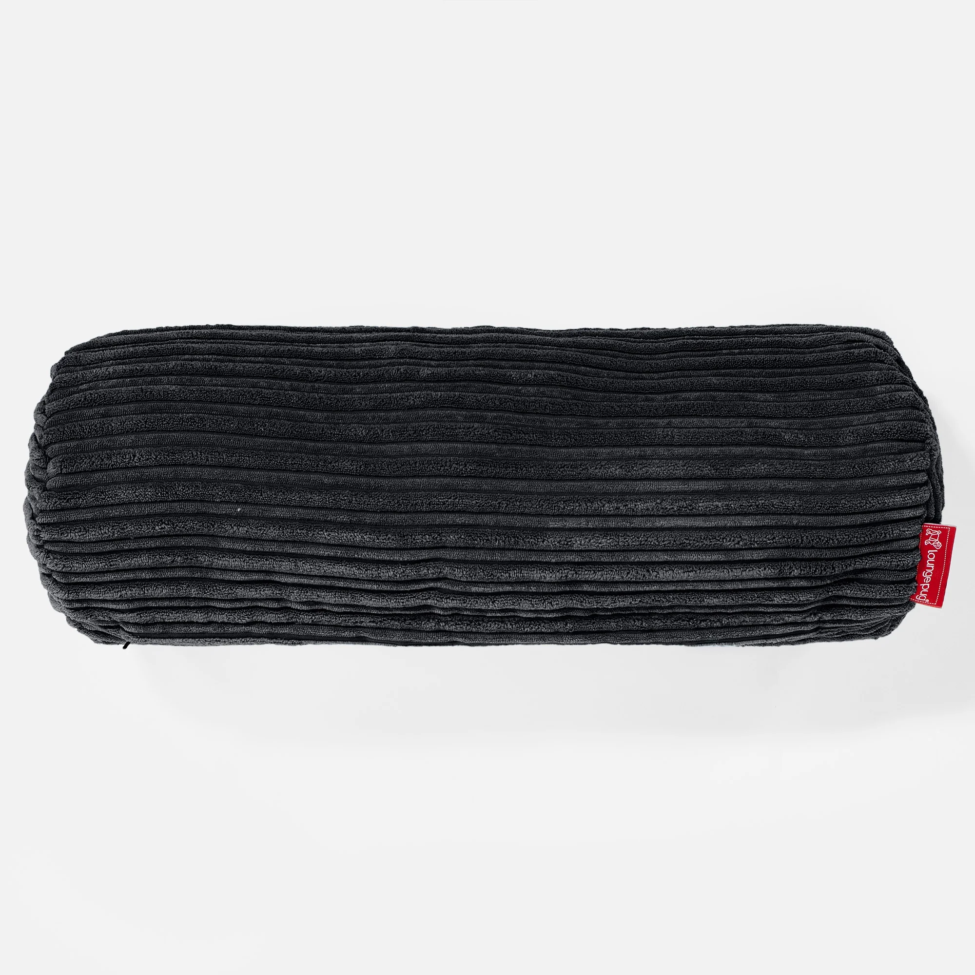 Nackenrolle Dekokissen / Sofa Kissenbezug 20 x 55cm - Cord Schwarz - Image 2