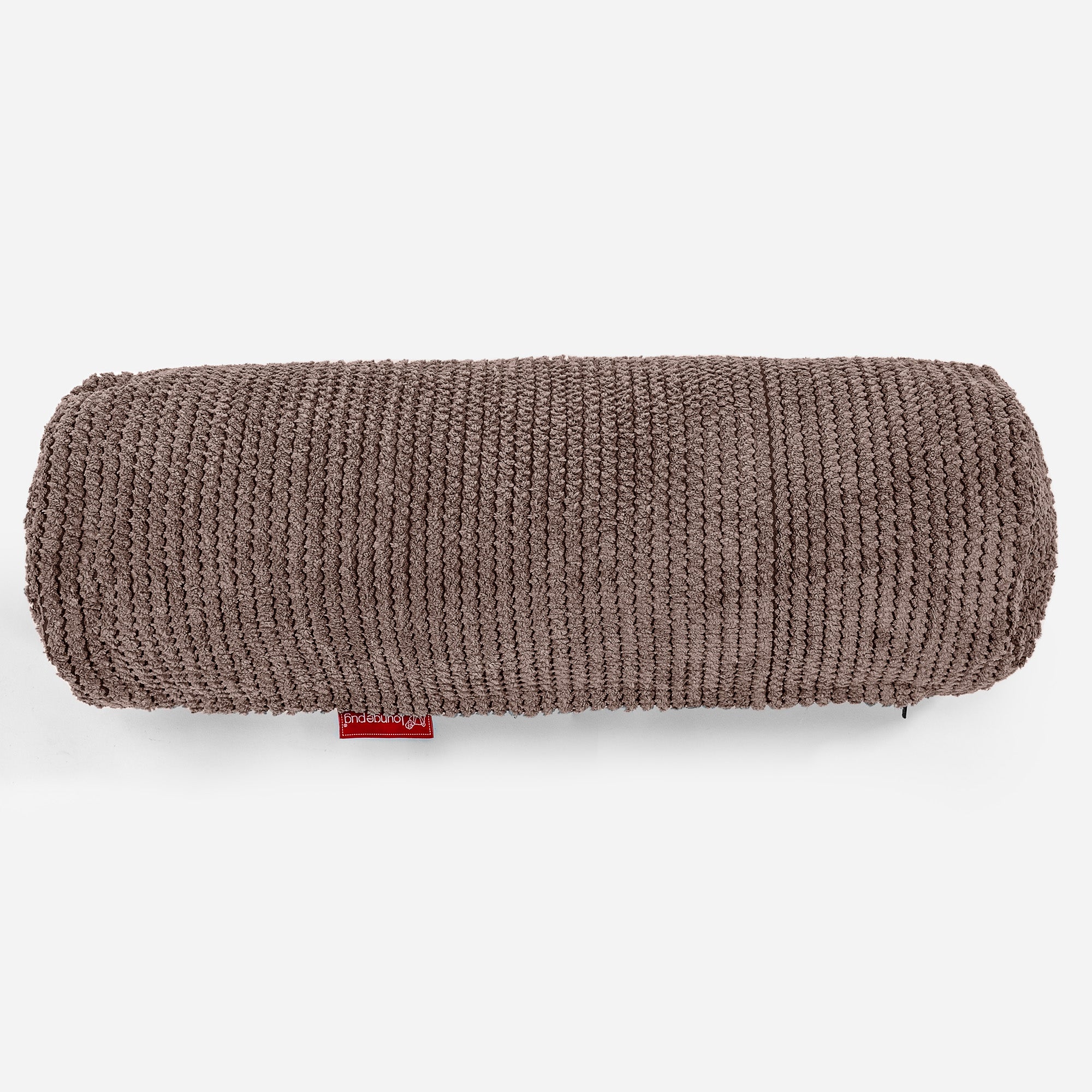 Nackenrolle Dekokissen / Sofa Kissenbezug 20 x 55cm - Pom-Pom Schoko - Image 2