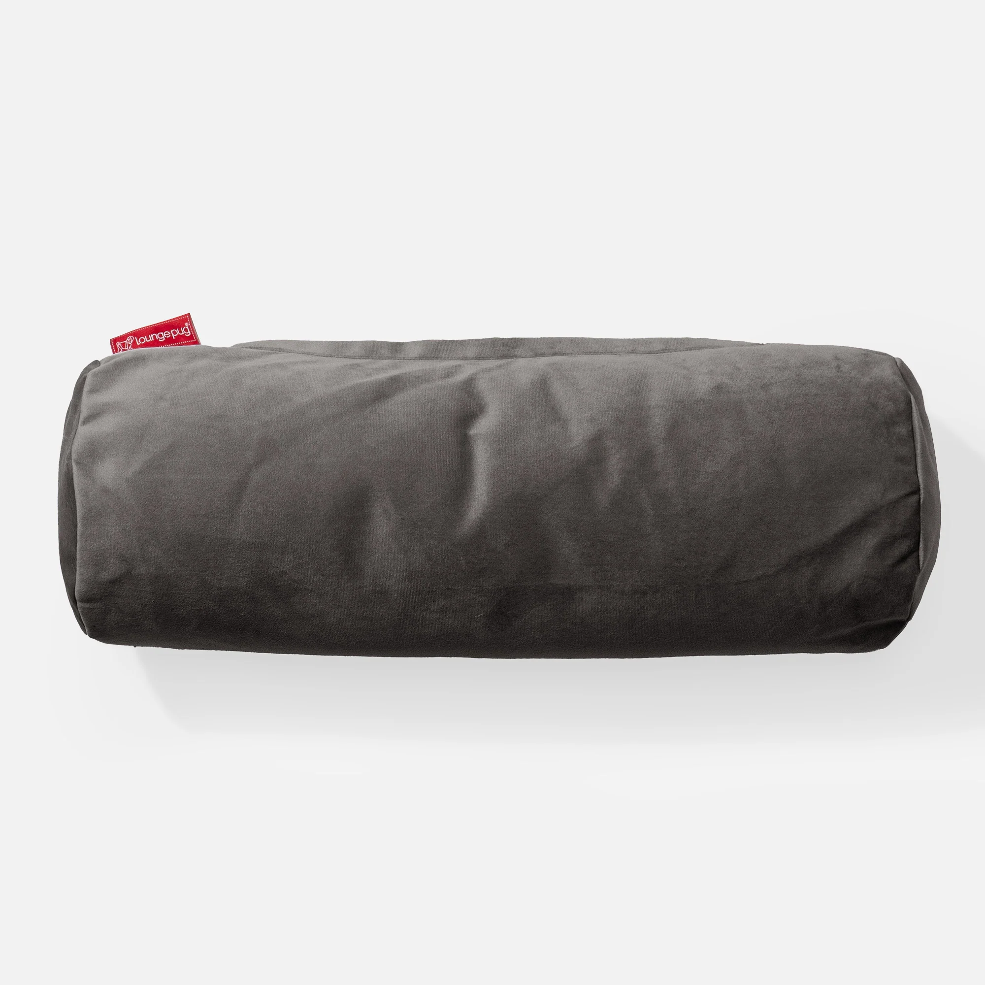 Nackenrolle Dekokissen / Sofa Kissenbezug 20 x 55cm - Samt Schiefergrau - Image 2
