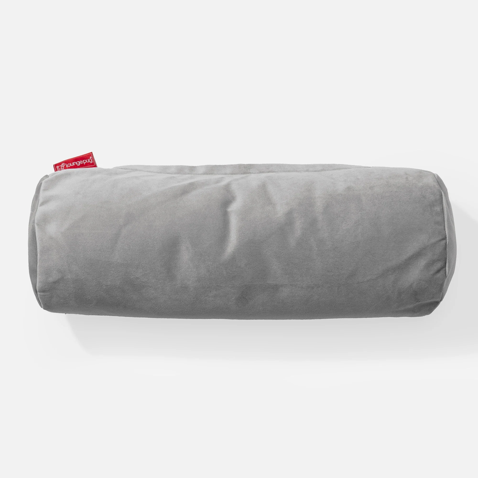Nackenrolle Dekokissen / Sofa Kissenbezug 20 x 55cm - Samt Silber - Image 2