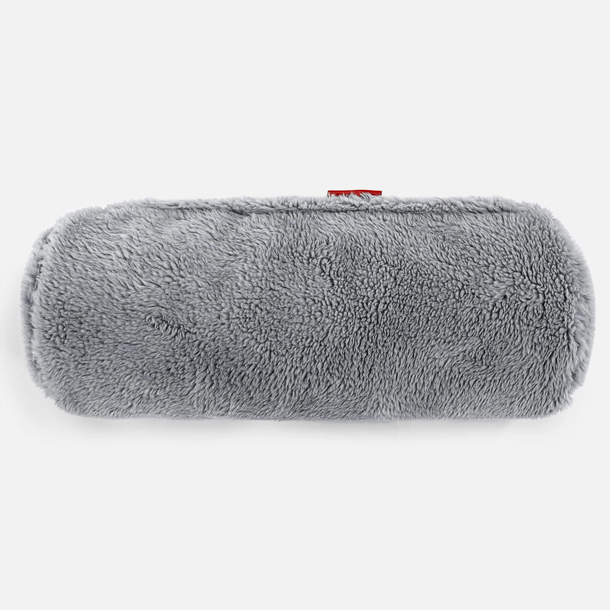Nackenrolle Dekokissen / Sofa Kissenbezug 20 x 55cm - Teddy Kunstfell Dunkelgrau - Image 2