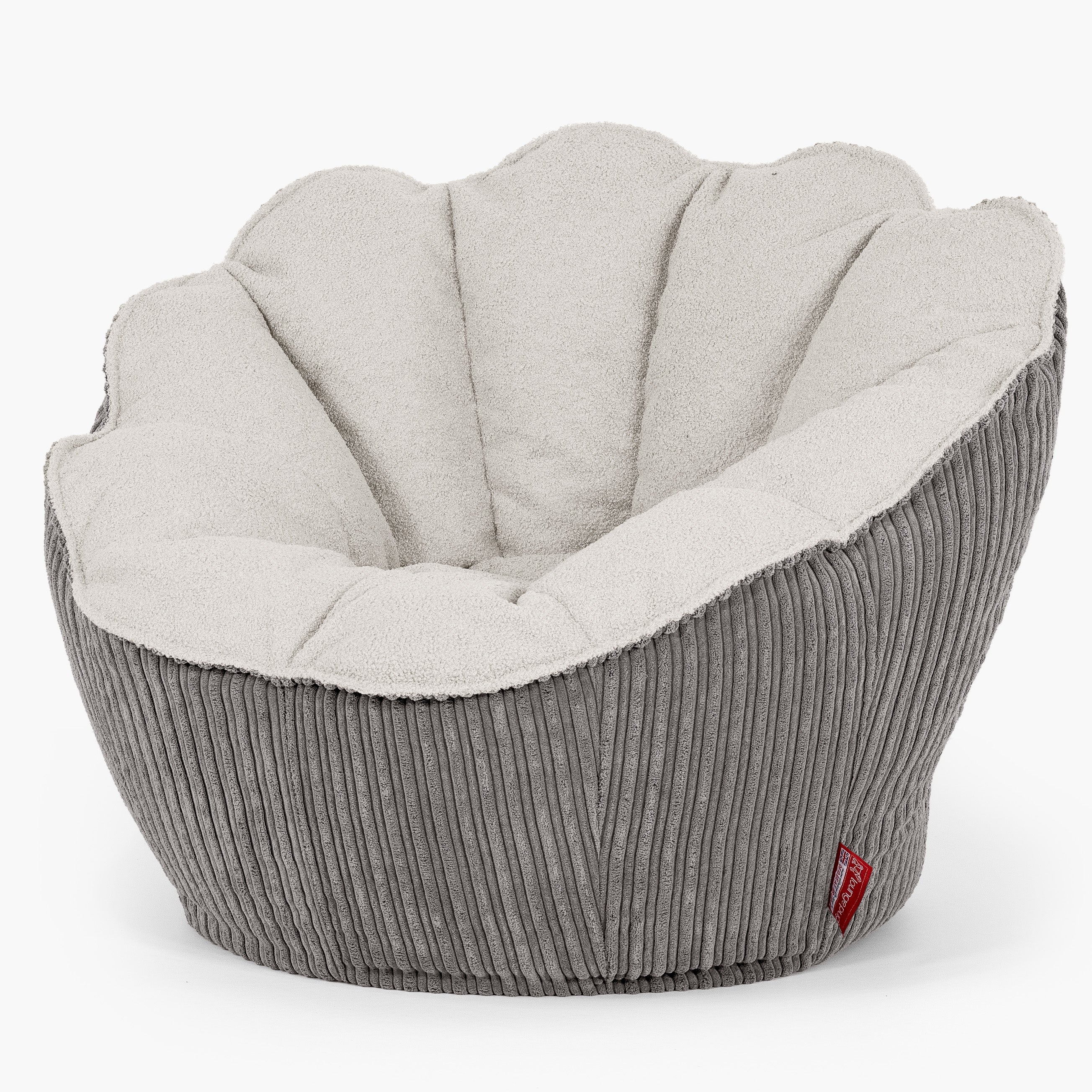 Natalia Sacco Sitzsack Stuhl - Bouclé & Cord Graphitgrau - Image 2