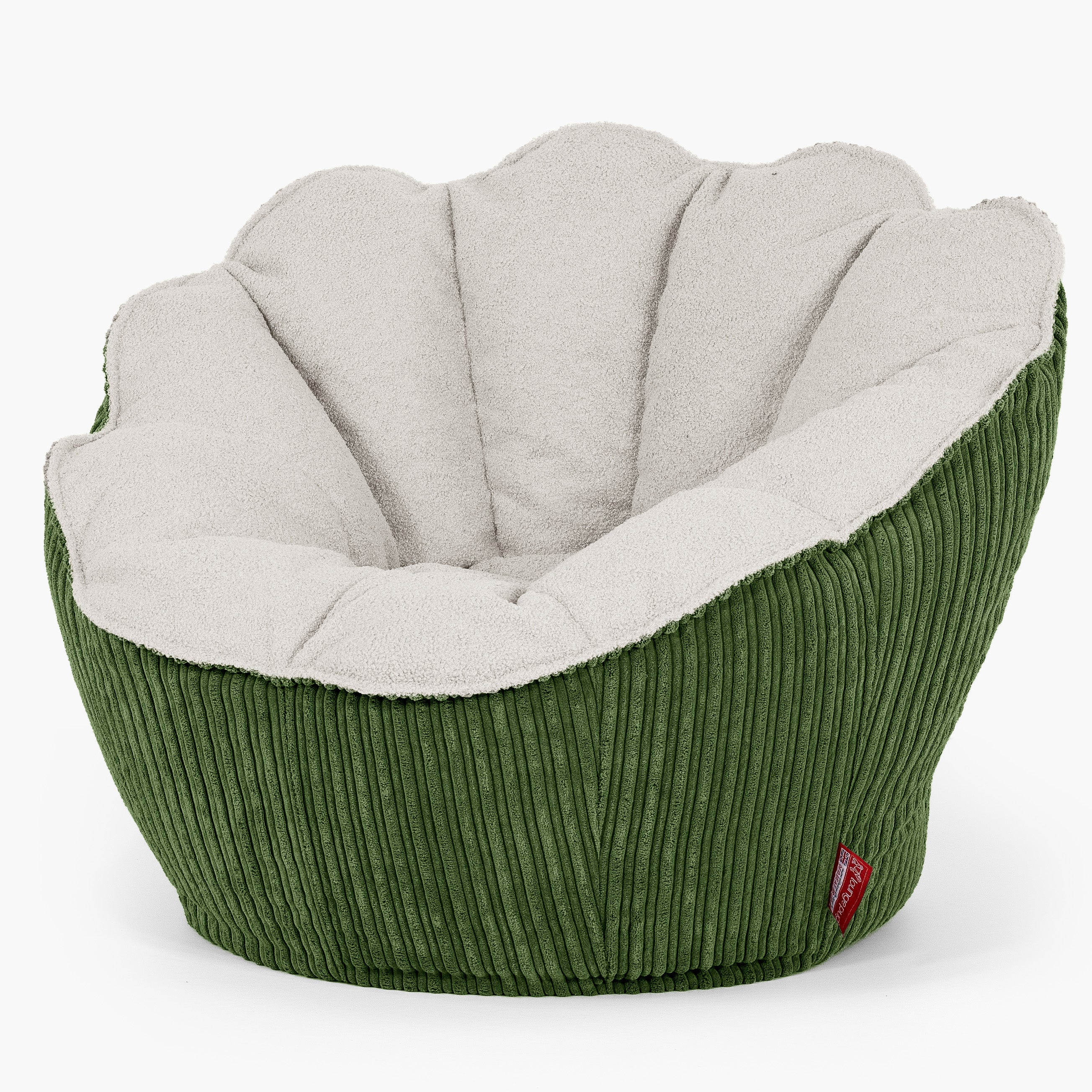 Natalia Sacco Sitzsack Stuhl - Bouclé & Cord Nadelwaldgrün - Image 2