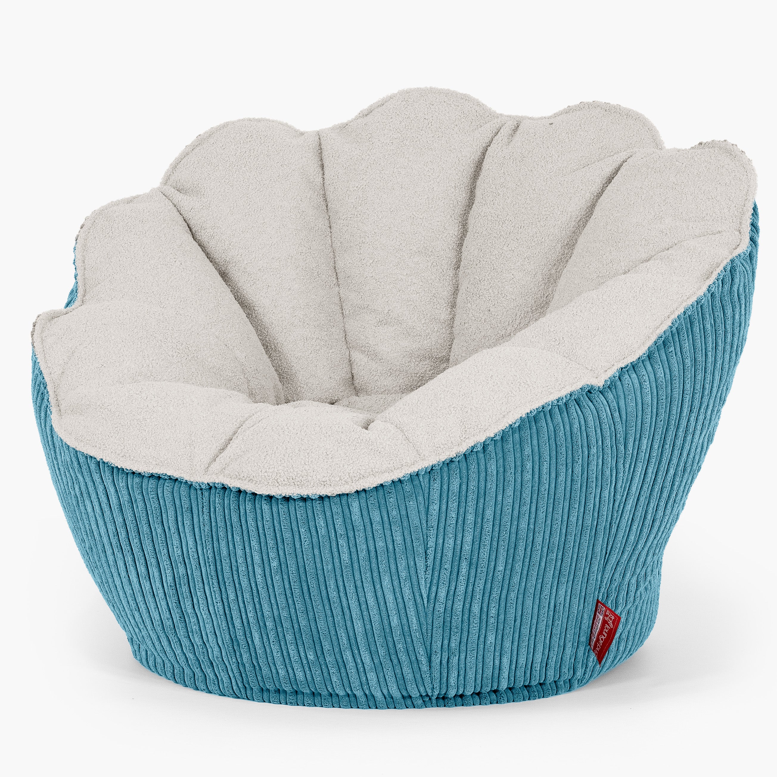 Natalia Sacco Sitzsack Stuhl - Bouclé & Cord Türkis - Image 2