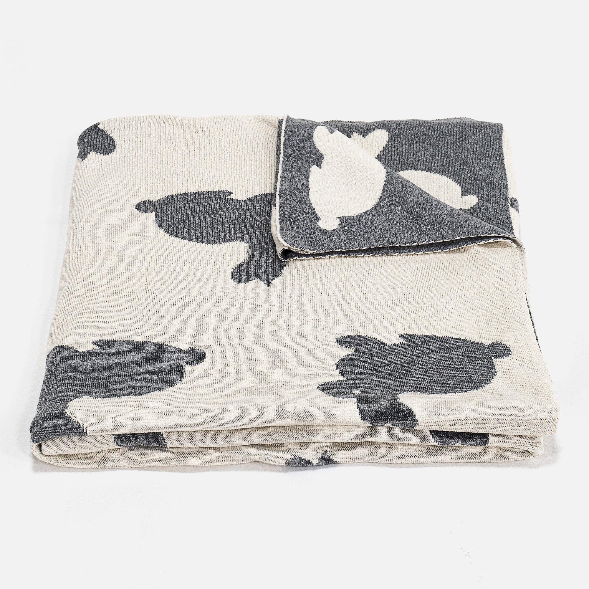 Kuscheldecke / Tagesdecke - Gestrickte Rabbit - Image 4