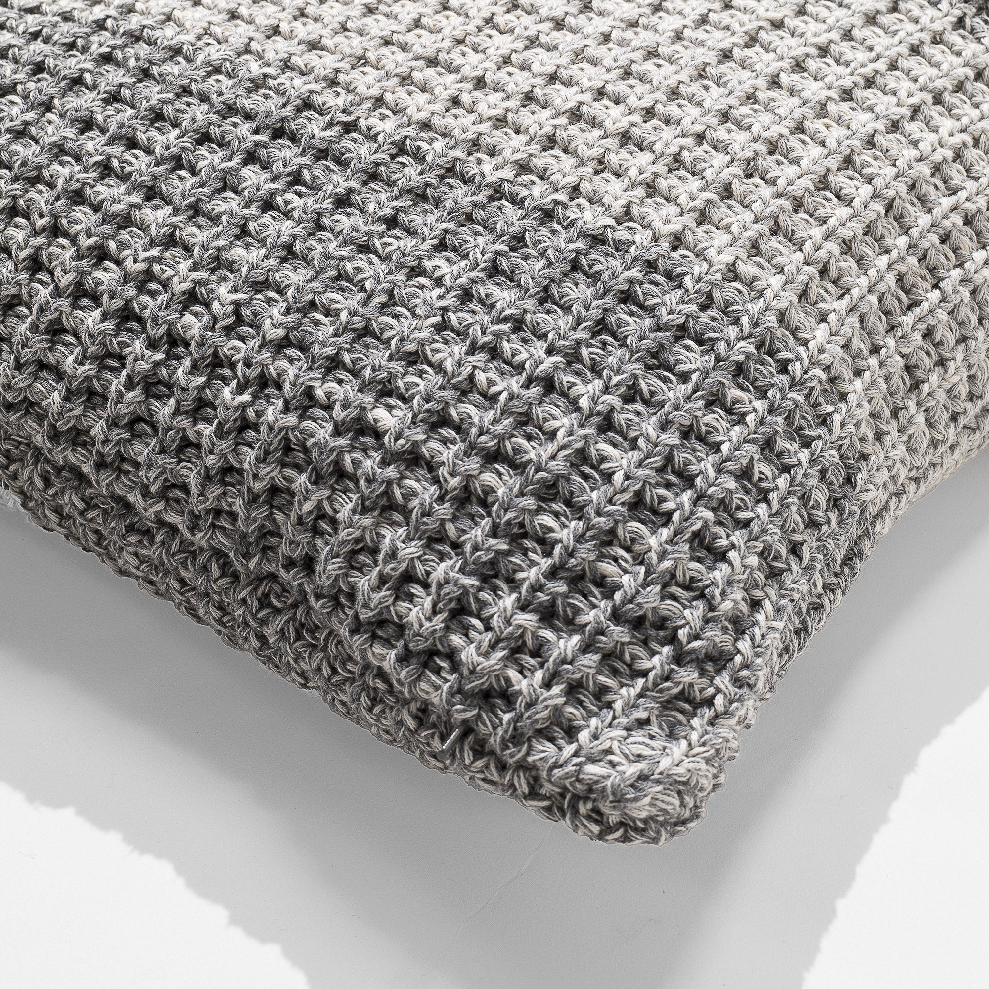 Dekokissen / Sofa Kissenbezug 47 x 47cm - Gestrickte Chester Grau - Image 2