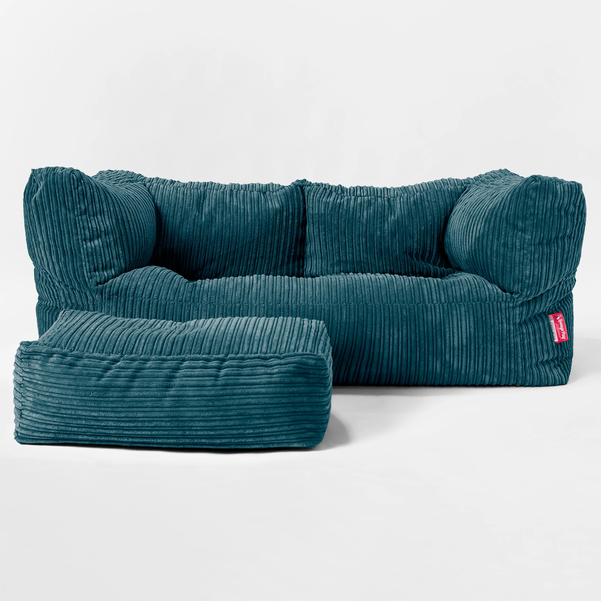 Riesen Albert Kinder Sitzsack Sofa 3-14 Jahre - Cord Blaugrün - Image 2