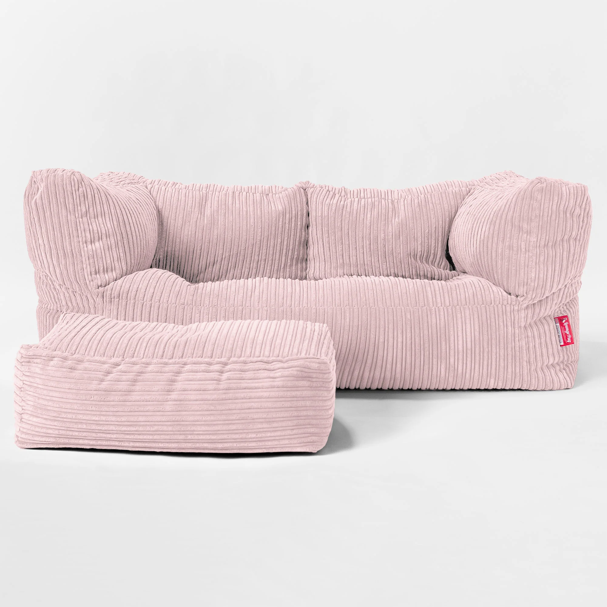Riesen Albert Kinder Sitzsack Sofa 3-14 Jahre - Cord Rosa - Image 2