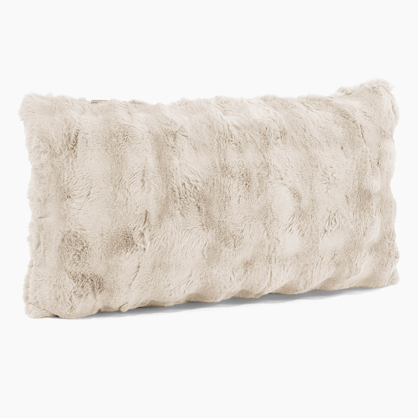 Riesen Dekokissen / Sofa Kissenbezug 40 x 70cm - Bubble Pelz Creme - Image 2