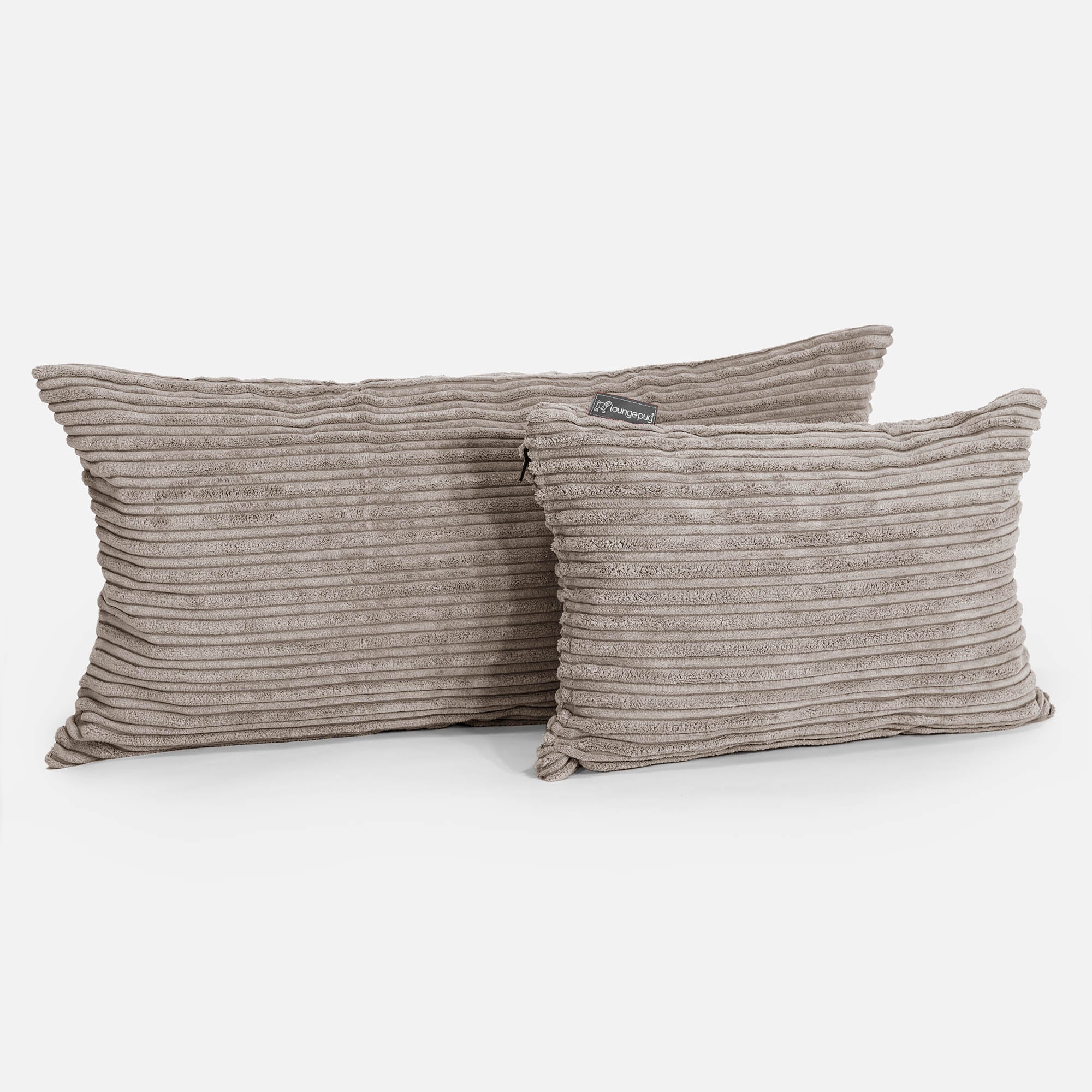 Riesen Dekokissen / Sofa Kissenbezug 40 x 70cm - Cord Beigegrau - Image 3