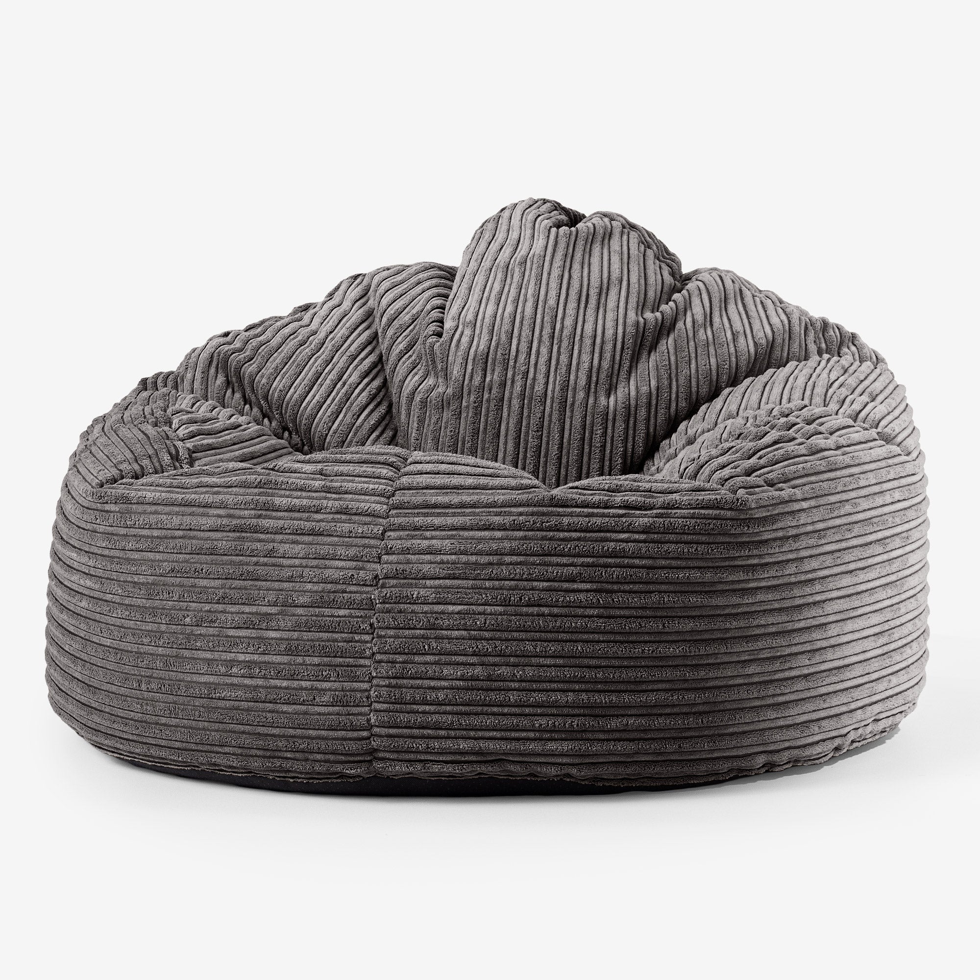 Riesen Kuschel Sitzsack für Kinder 3-8 Jahre - Cord Graphitgrau - Image 2