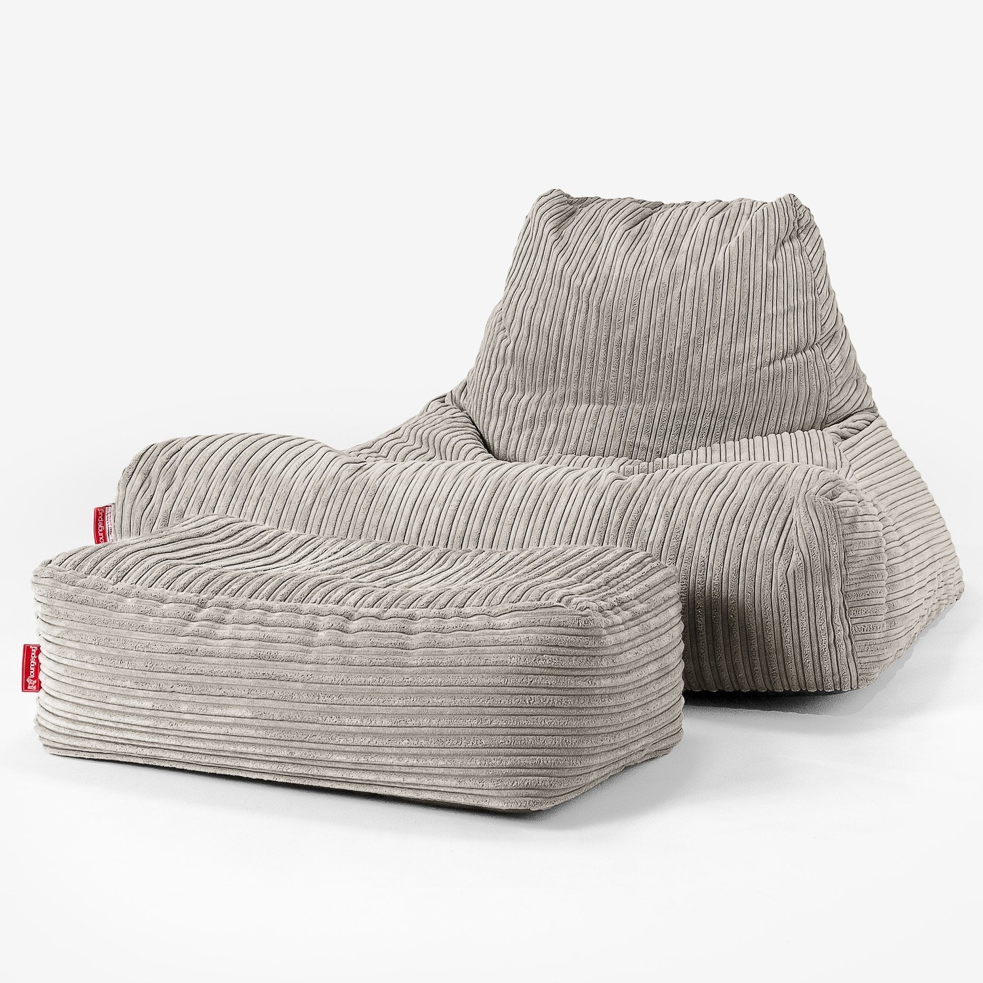 Riesen Sitzsack Lounge Sessel - Cord Nerzfarben - Image 2