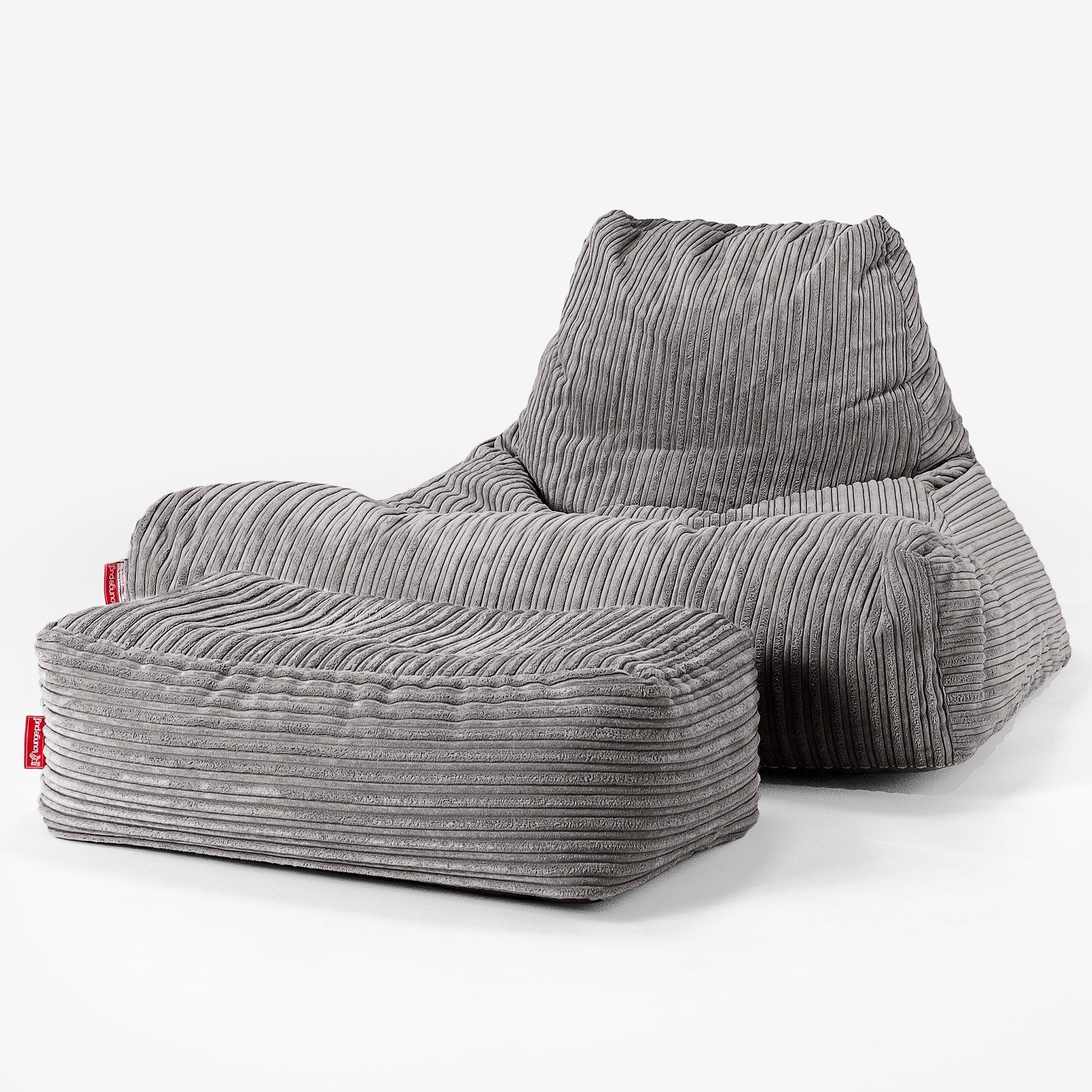 Riesen Sitzsack Lounge Sessel - Cord Graphitgrau - Image 2