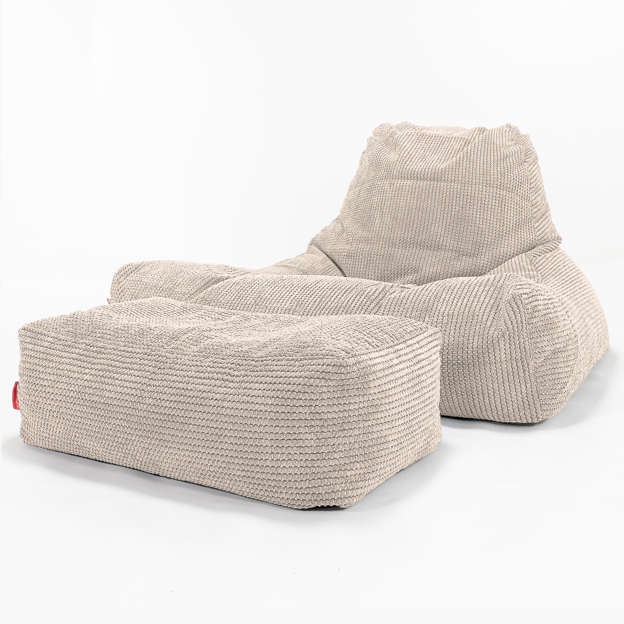 Riesen Sitzsack Lounge Sessel - Pom-Pom Creme - Image 2