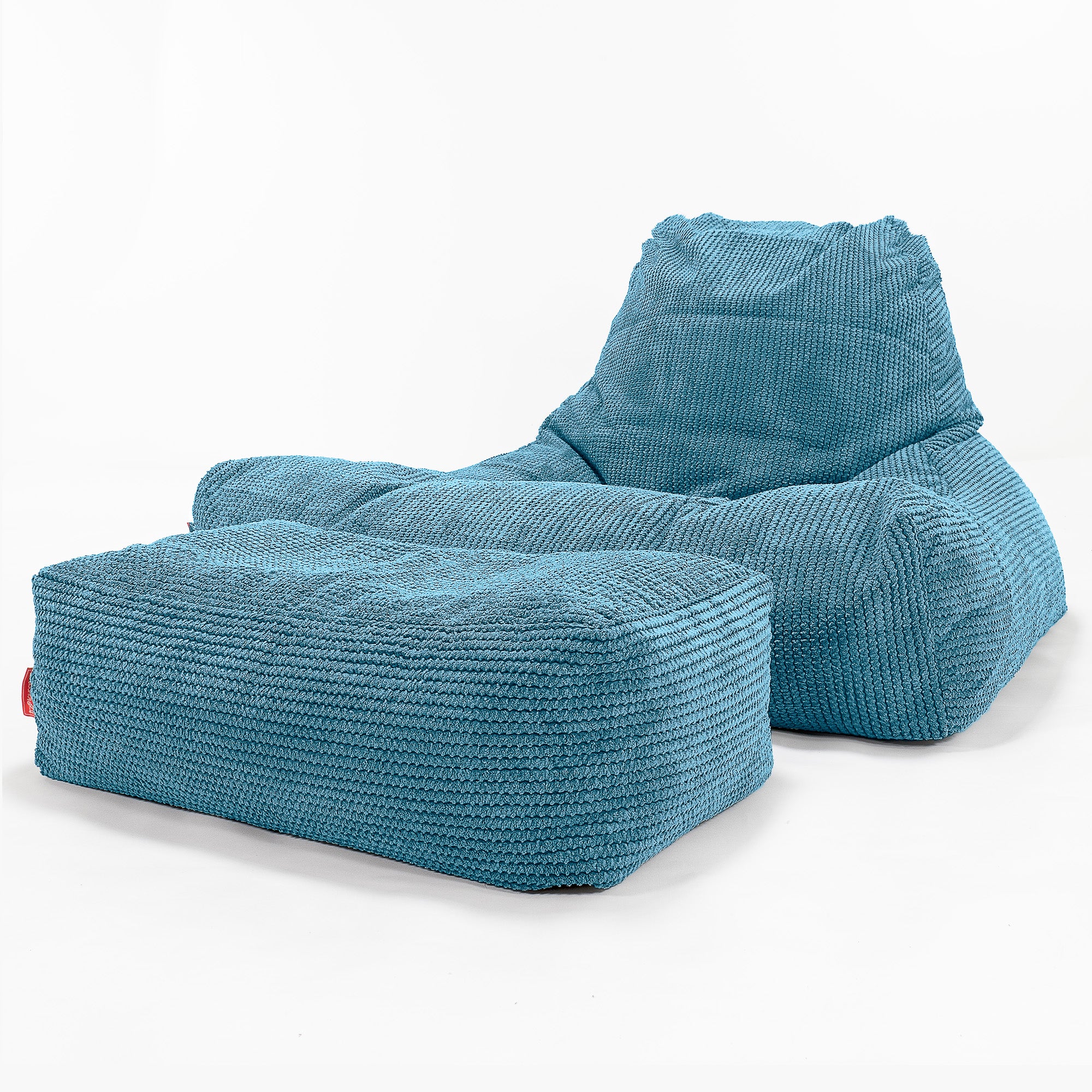 Riesen Sitzsack Lounge Sessel - Pom-Pom Türkis - Image 2