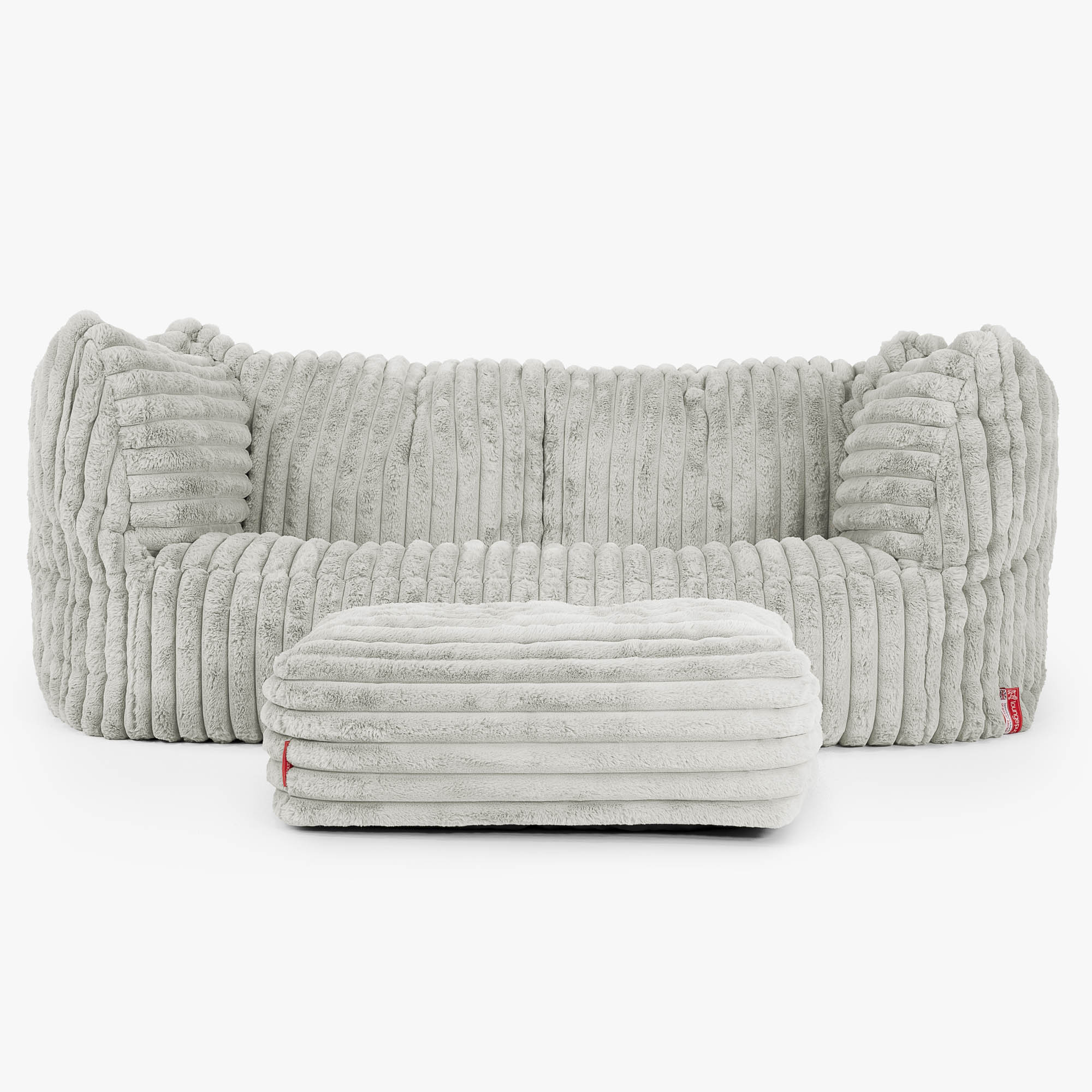 Ruben Sitzsack Sofa - Ultra Plüsch Cord Salbeigrün - Image 2