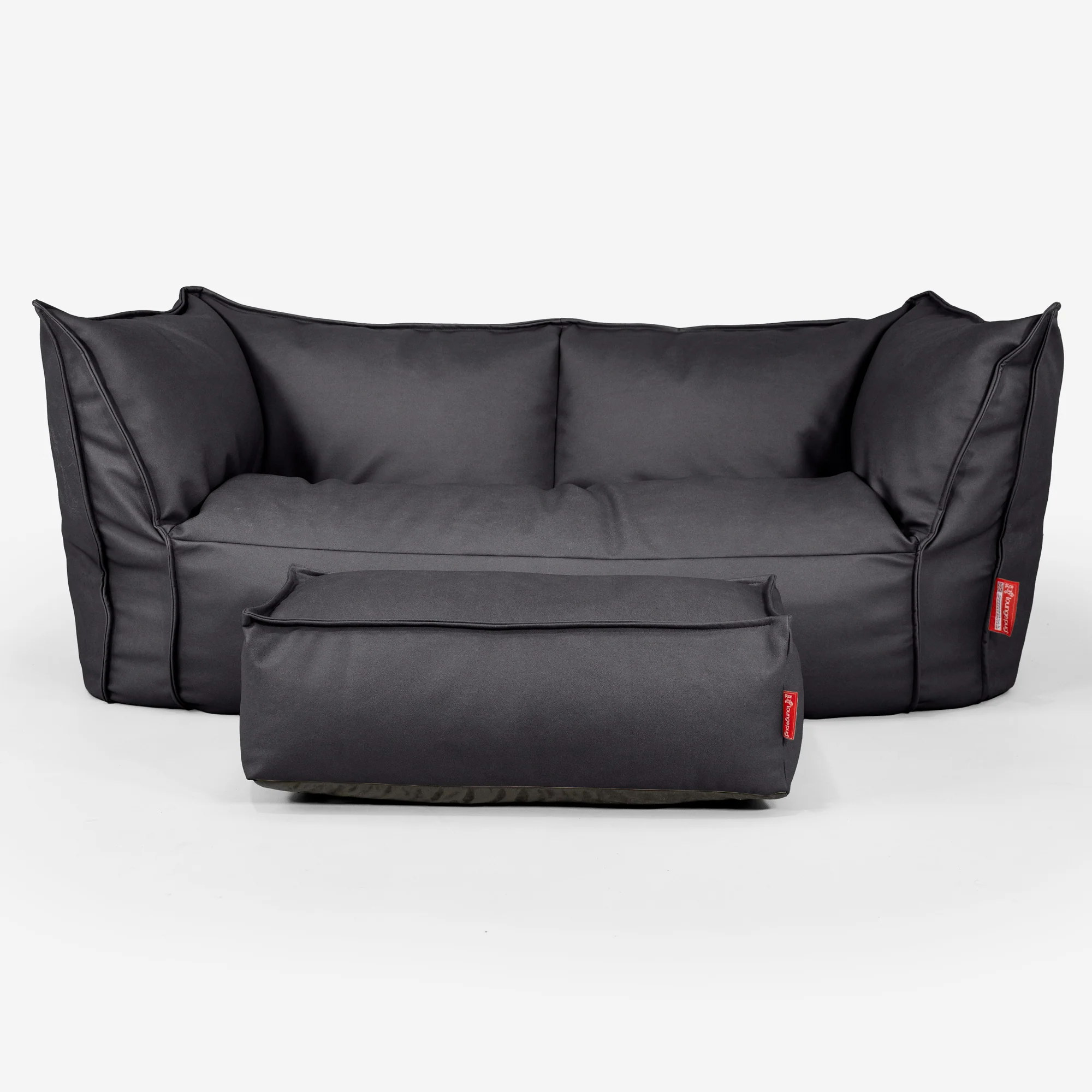 Ruben Sitzsack Sofa - Veganes Leder Schwarz - Image 2
