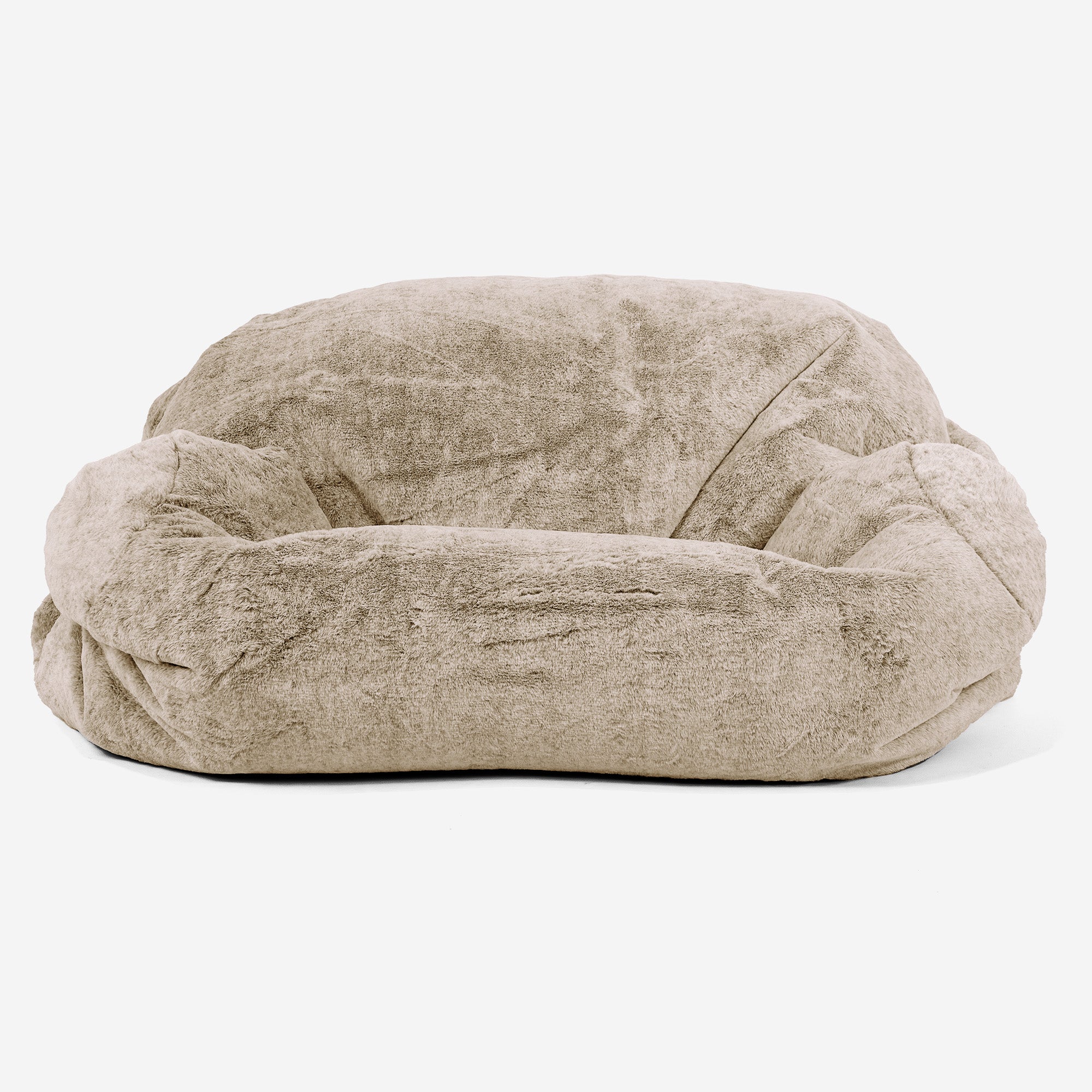 Sabine Sitzsack Sofa - Kaninchen Kunstfell Goldbraun - Image 2
