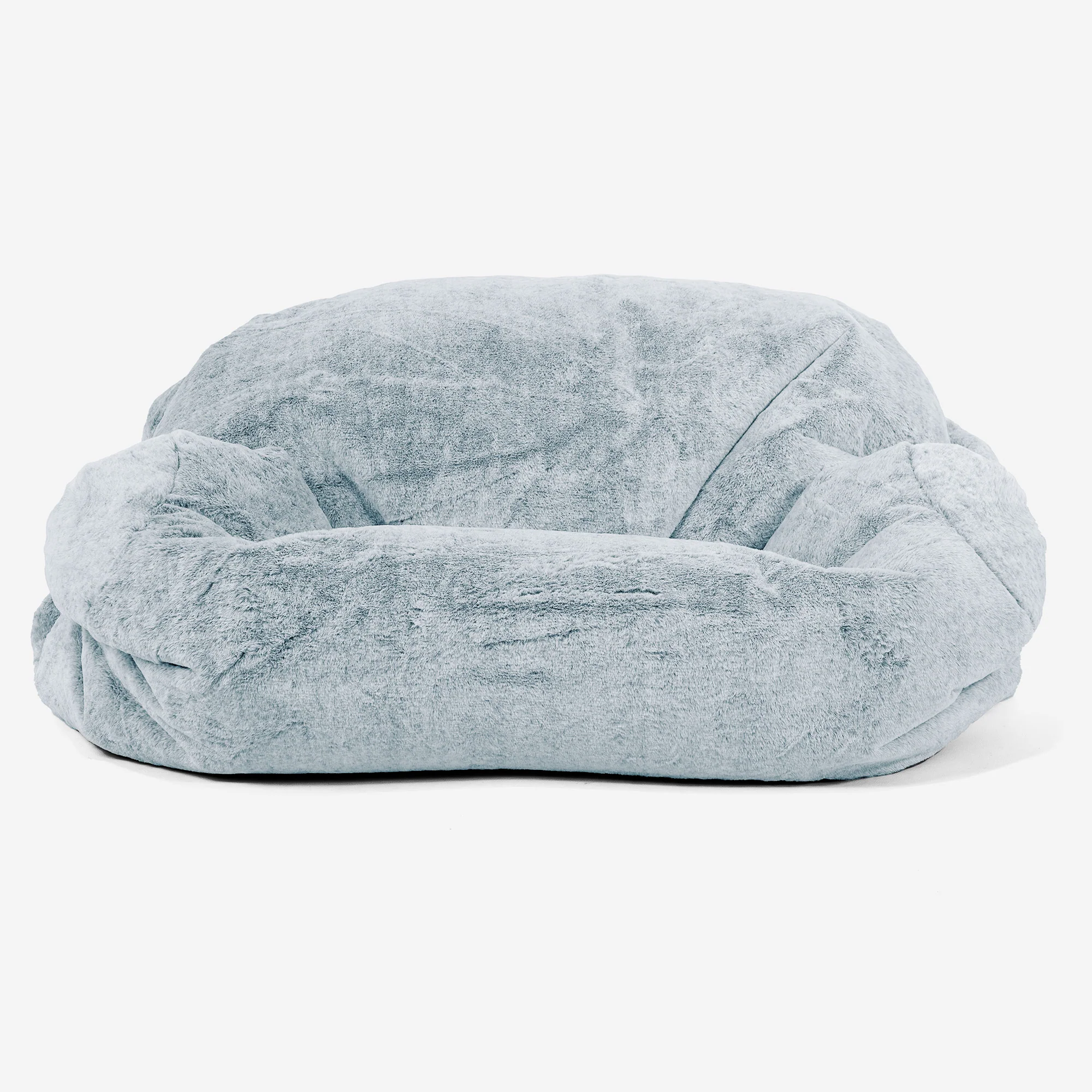 Sabine Sitzsack Sofa - Kaninchen Kunstfell Pastellblau - Image 2