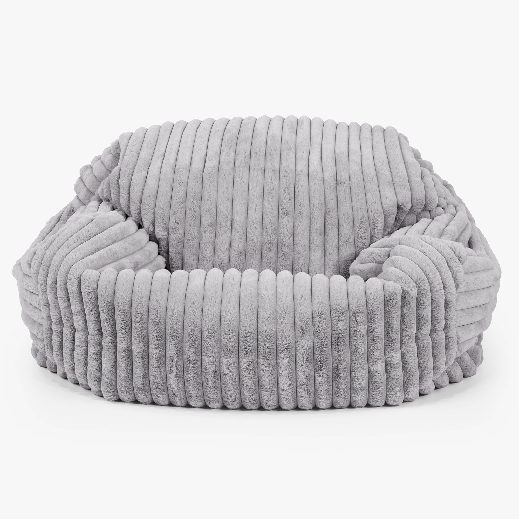 Sabine Sitzsack Sofa - Ultra Plüsch Cord Grau - Image 2
