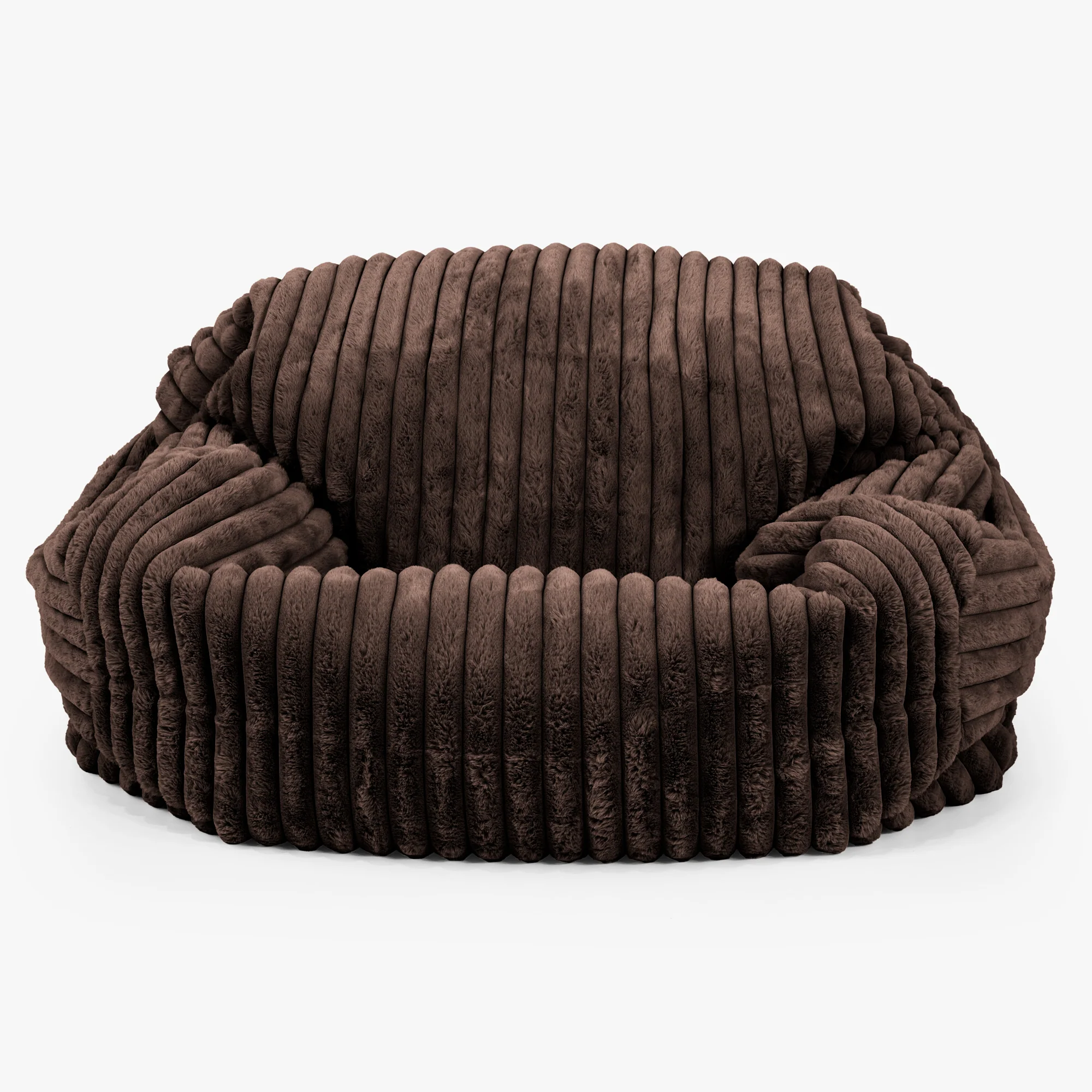 Sabine Sitzsack Sofa - Ultra Plüsch Cord Nussbraun - Image 2