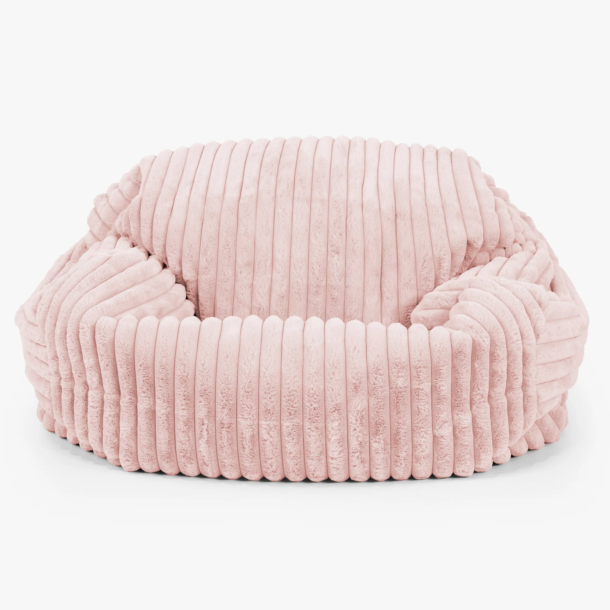 Sabine Sitzsack Sofa - Ultra Plüsch Cord Pastellrosa - Image 2