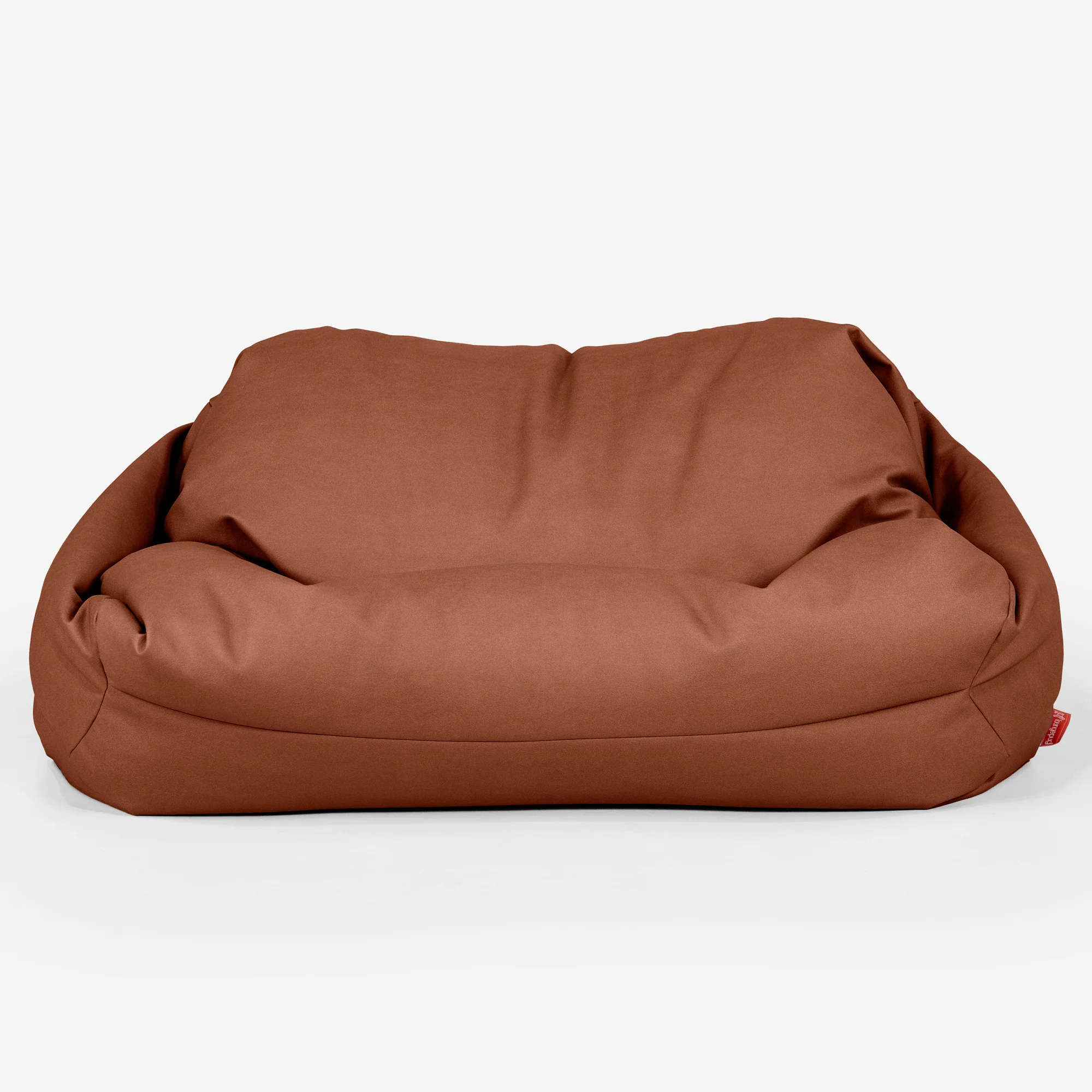 Sabine Sitzsack Sofa - Veganes Leder Kastanienbraun - Image 2